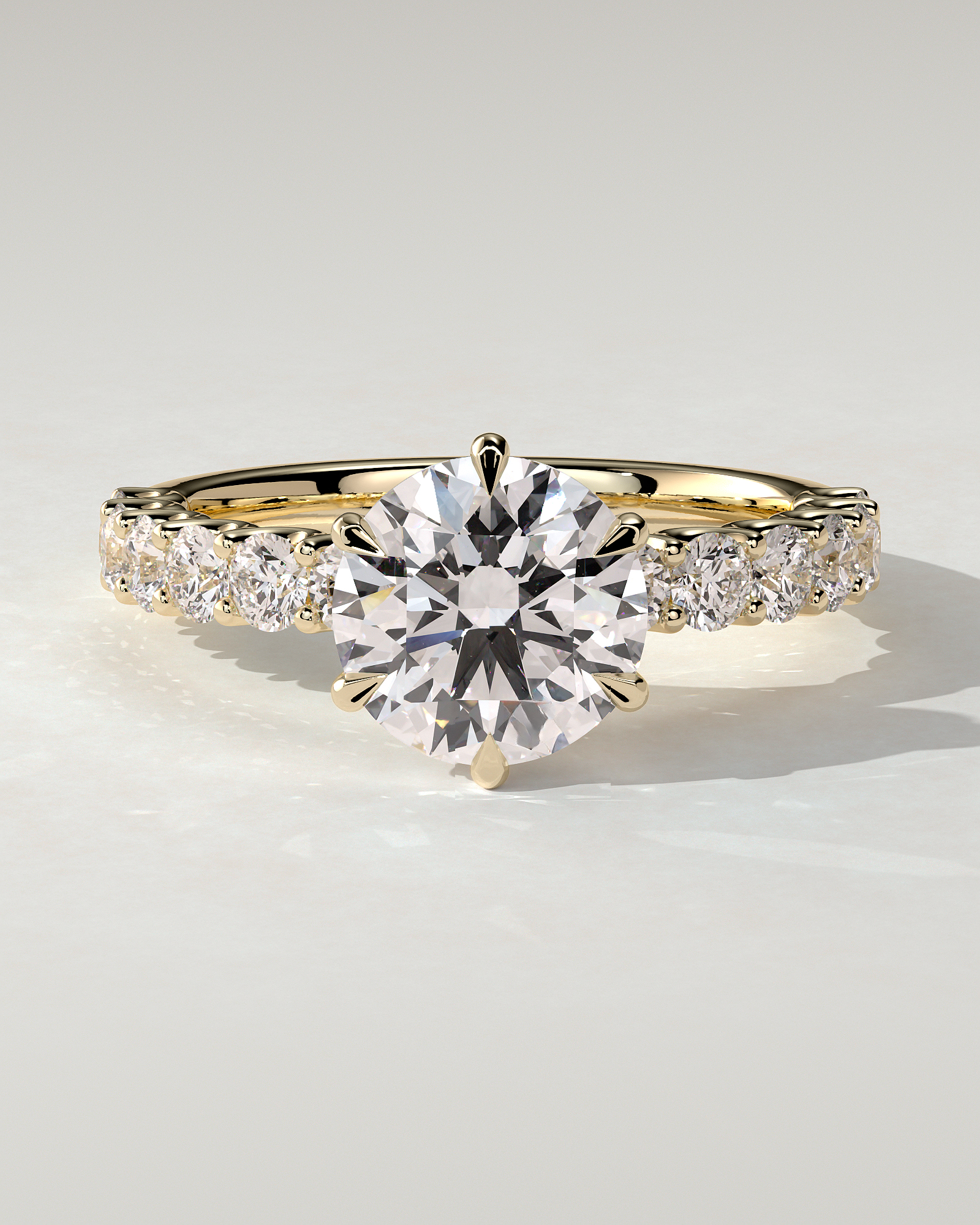 Quinn Solitaire Round Ring