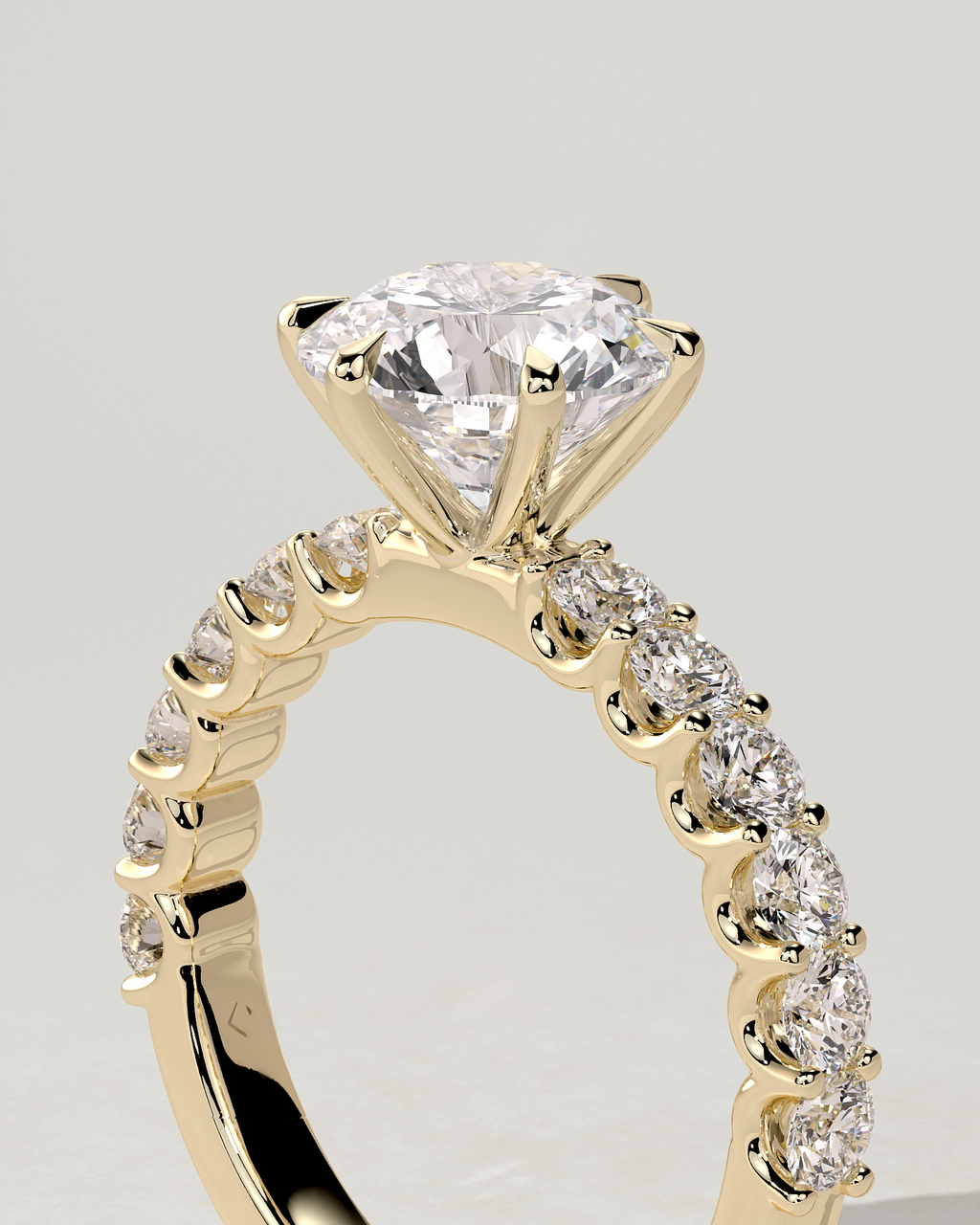 Quinn Solitaire Round Ring