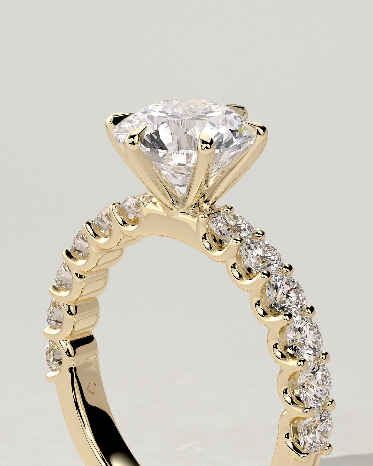 Quinn Solitaire Round Ring