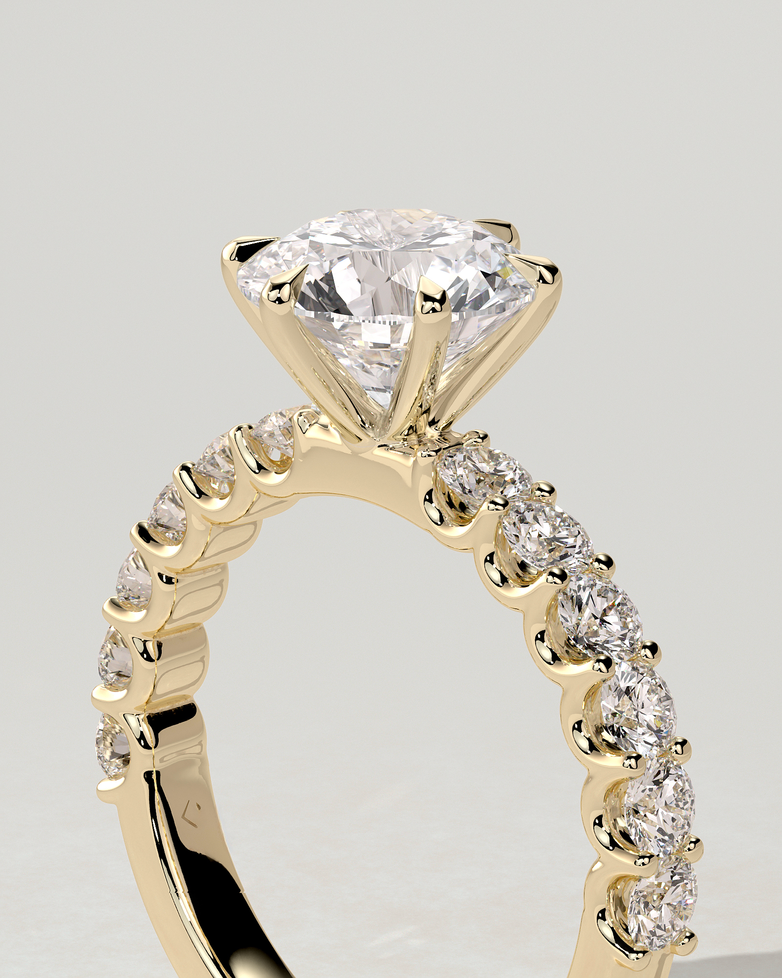 Quinn Solitaire Round Ring