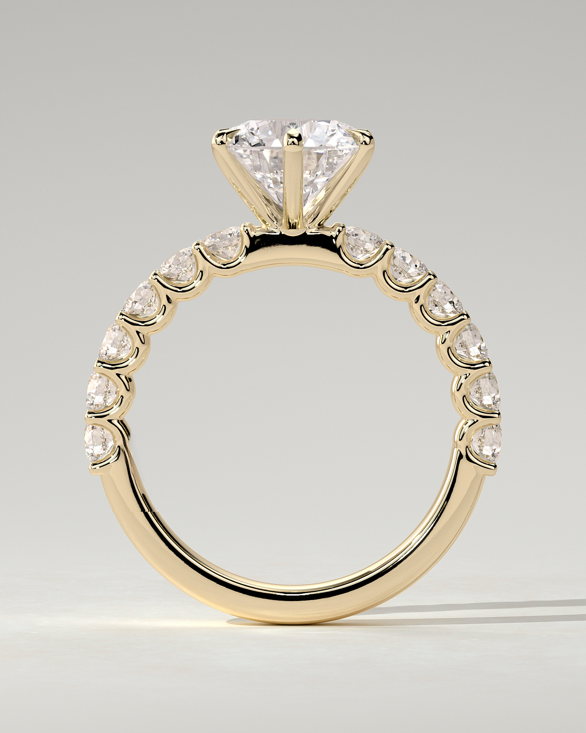 Quinn Solitaire Round Ring