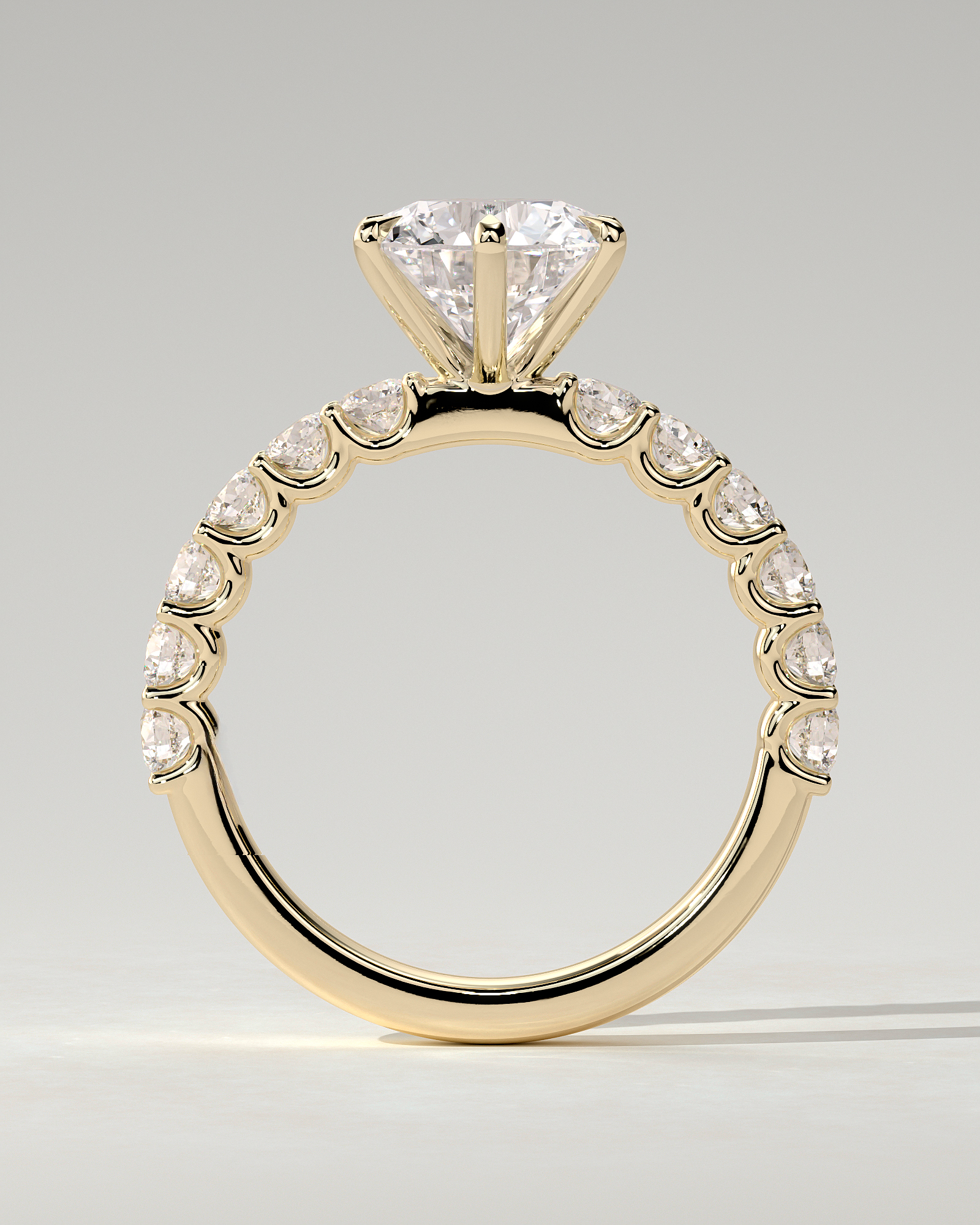 Quinn Solitaire Round Ring