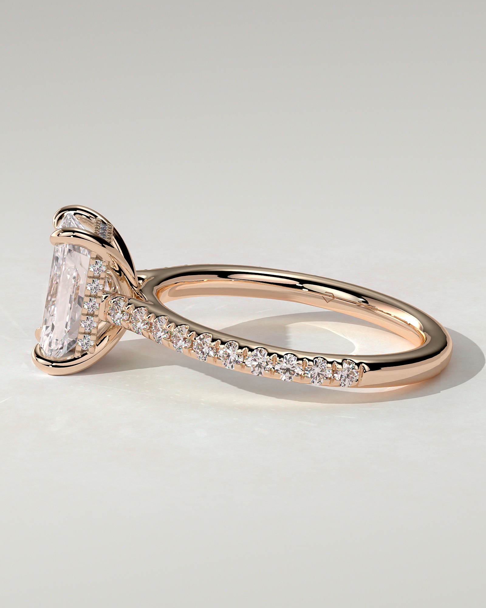 Racquel Solitaire Radiant Ring