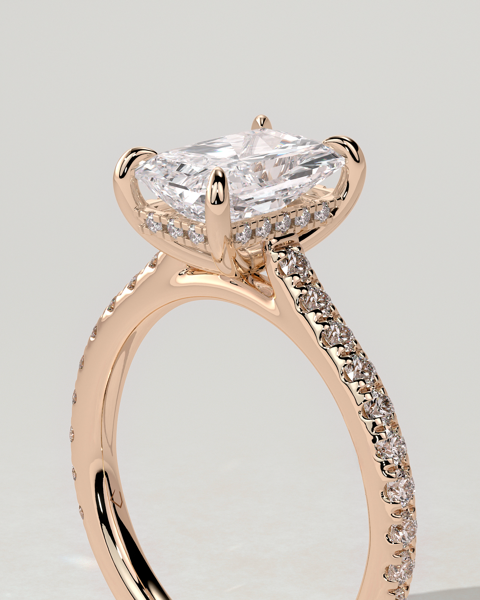 Racquel Solitaire Radiant Ring