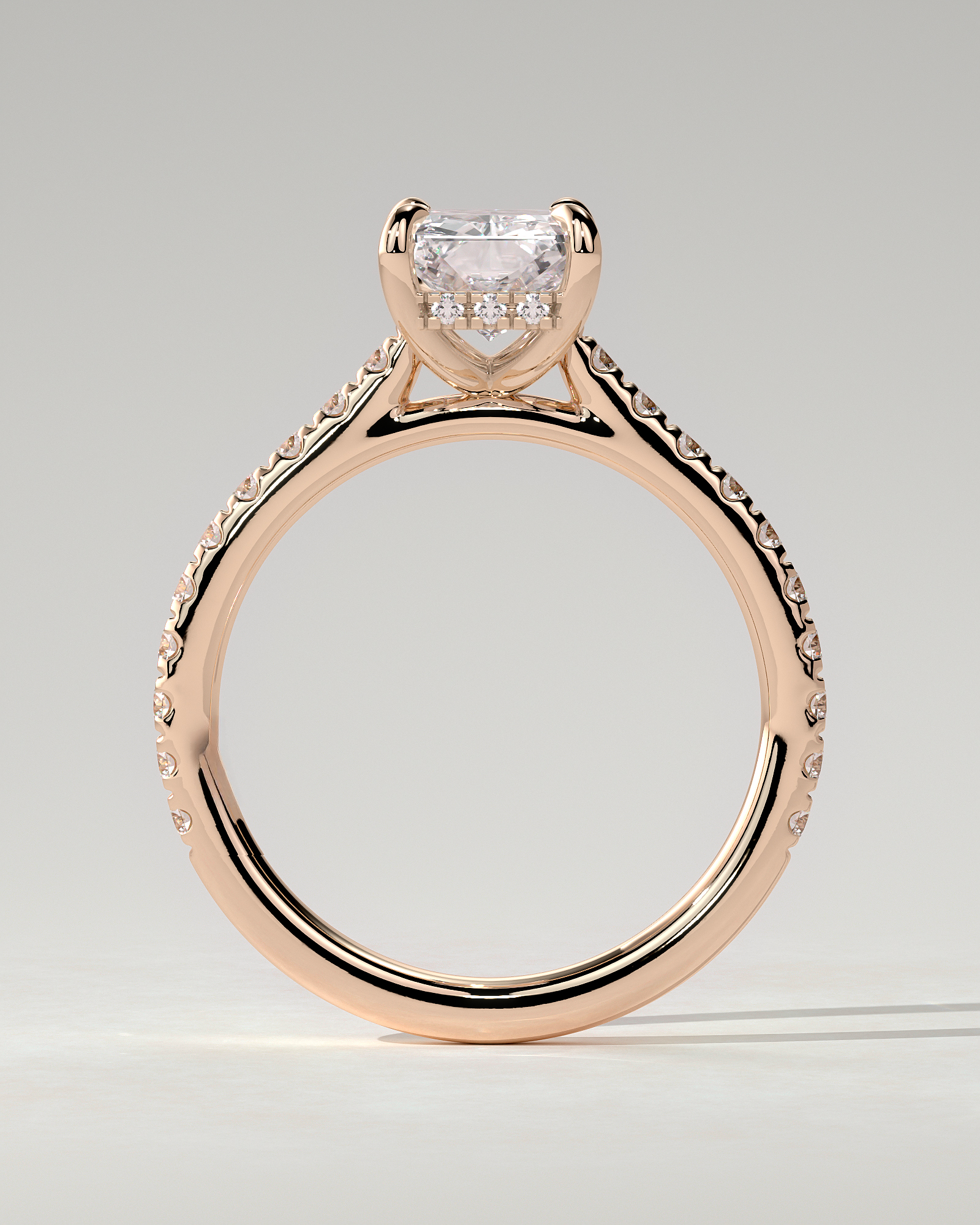 Racquel Solitaire Radiant Ring