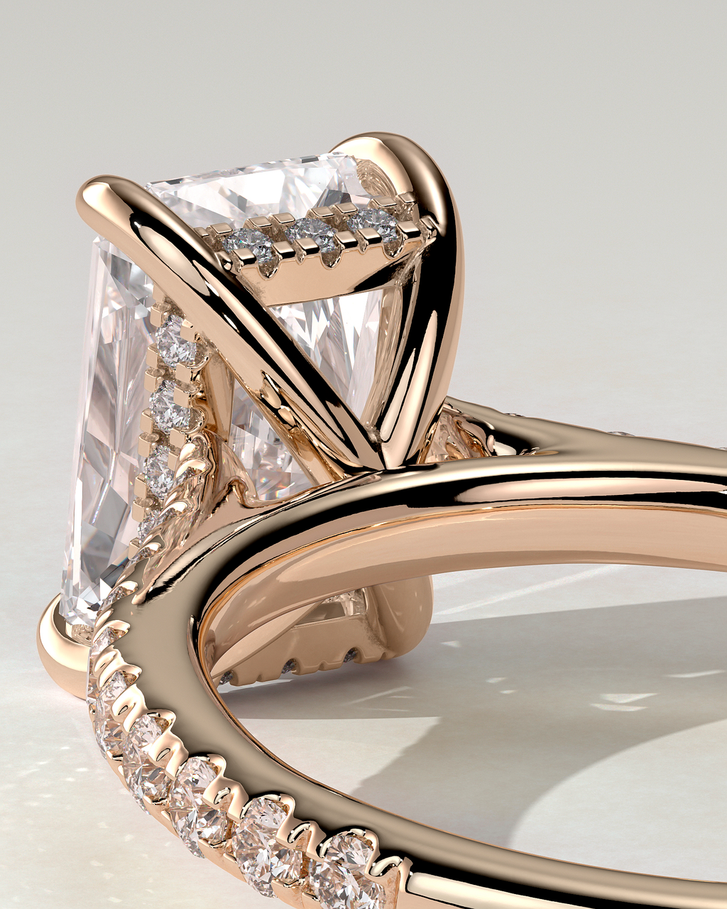 Racquel Solitaire Radiant Ring