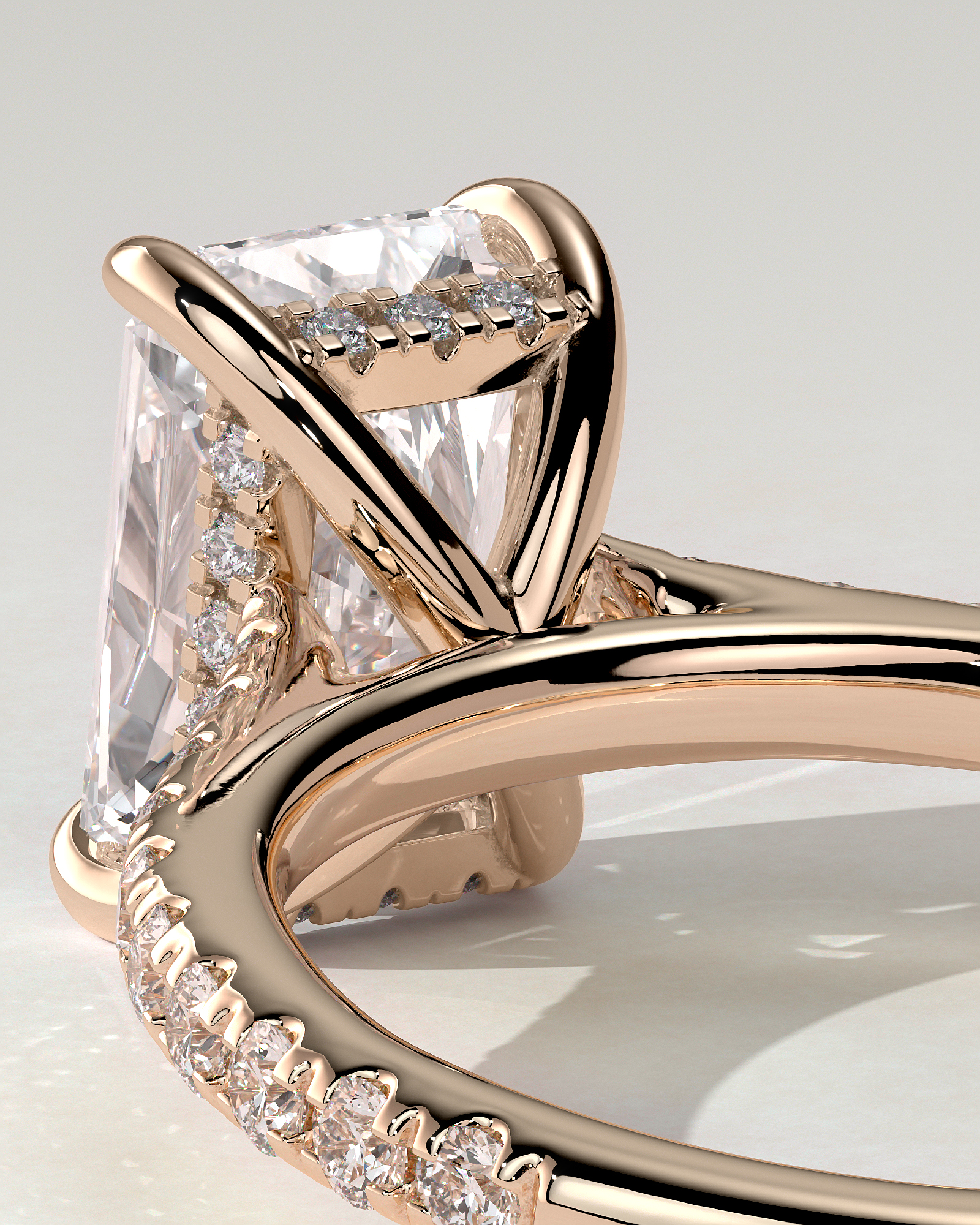 Racquel Solitaire Radiant Ring