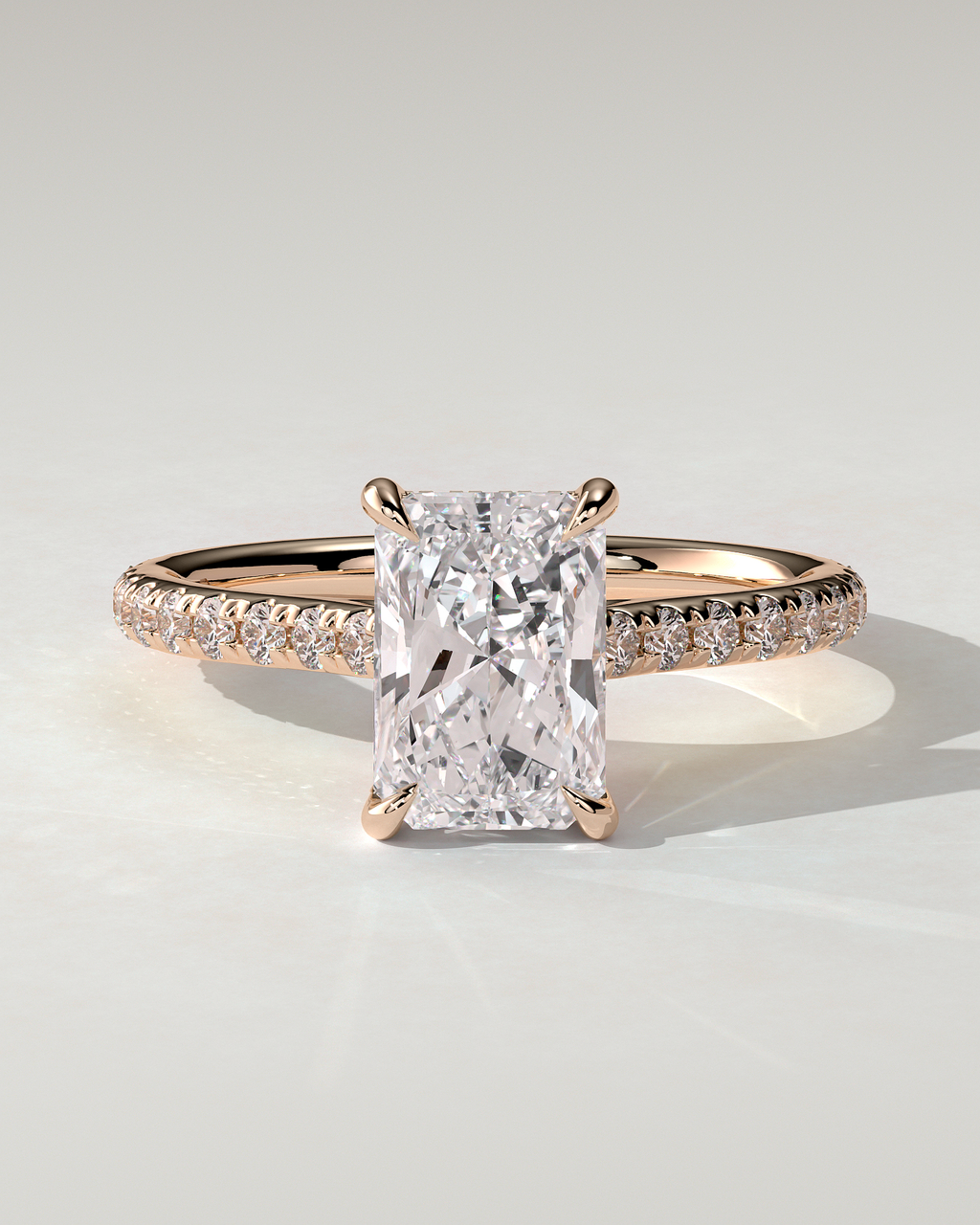 Racquel Solitaire Radiant Ring