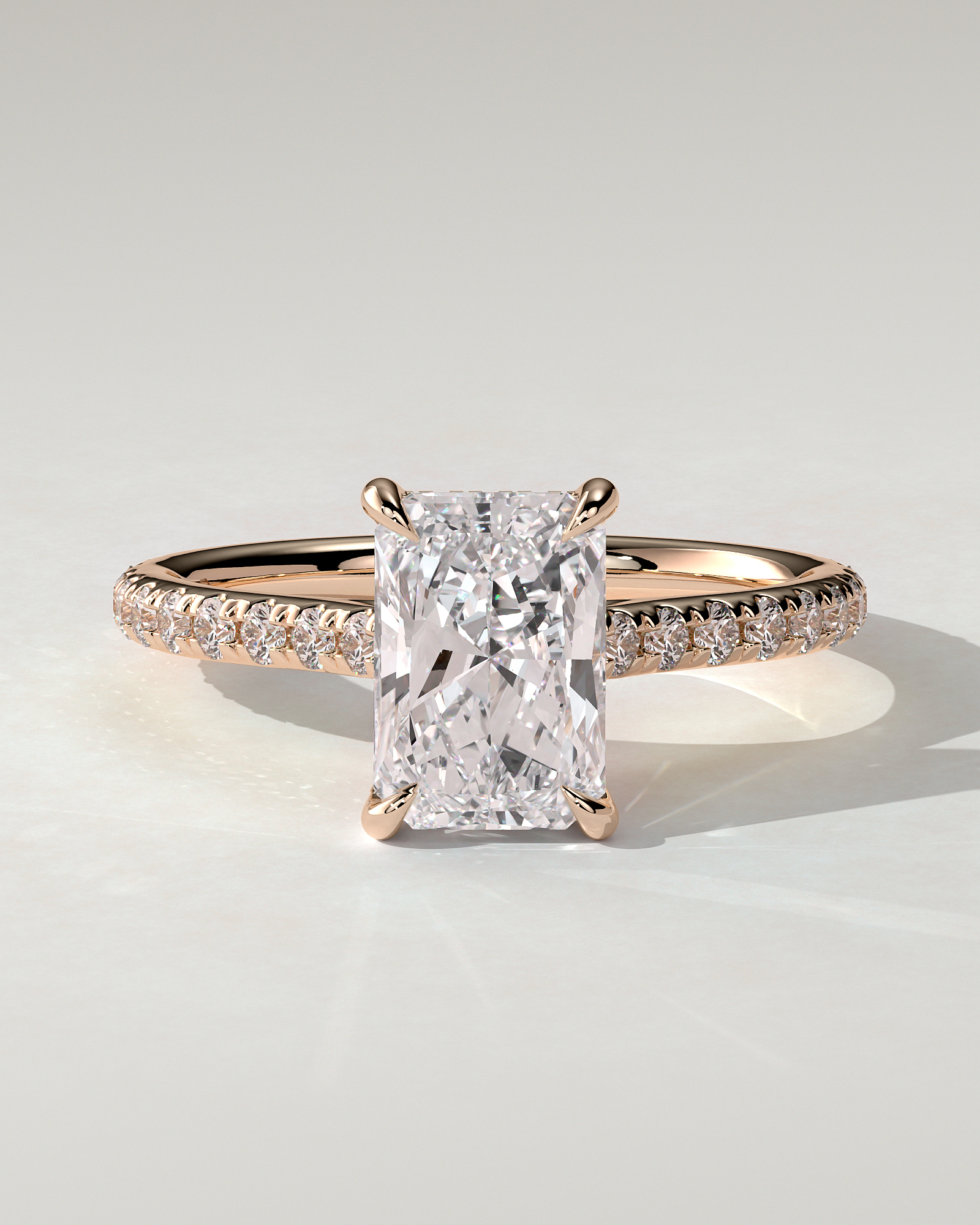 Racquel Solitaire Radiant Ring
