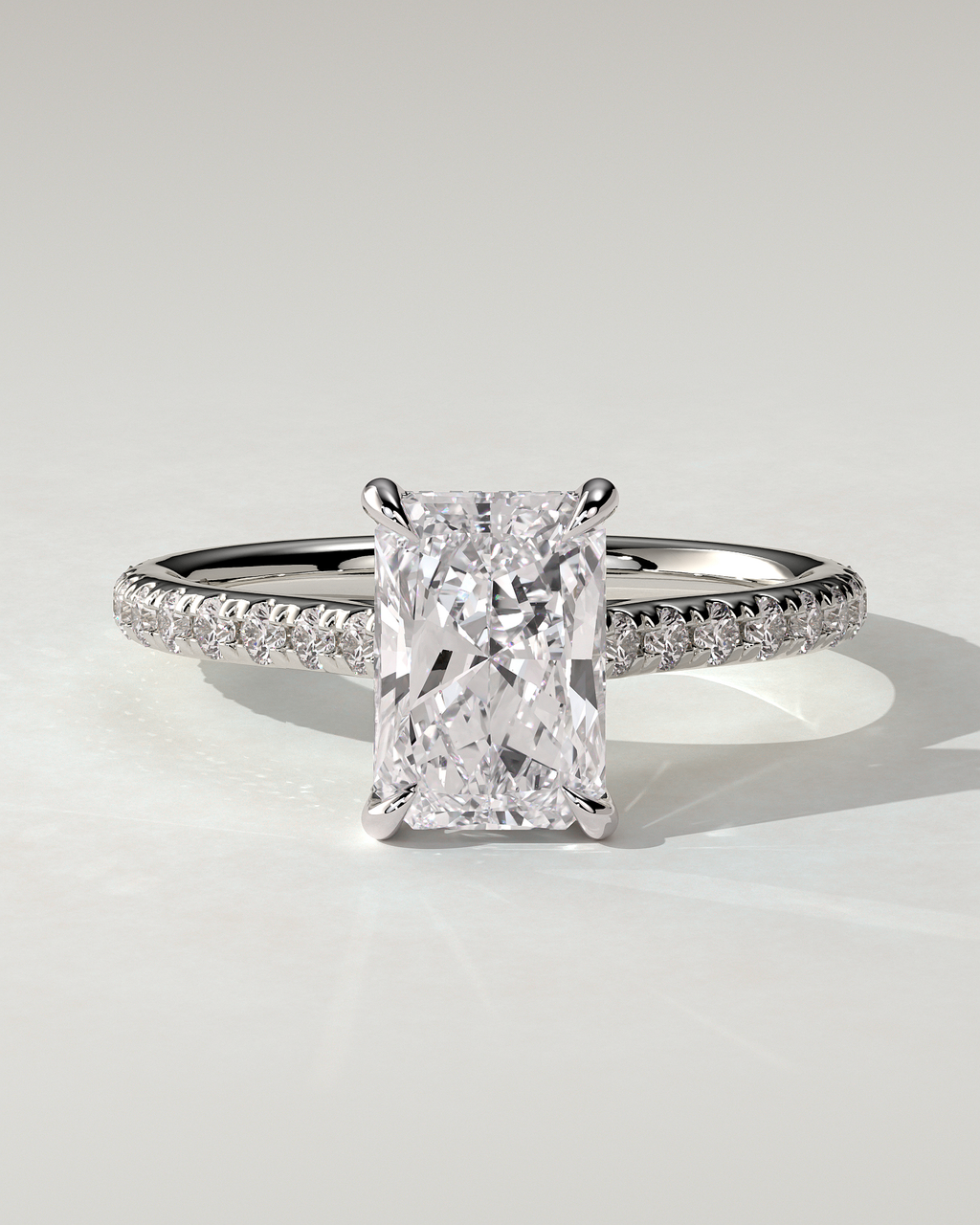 Racquel Solitaire Radiant Ring