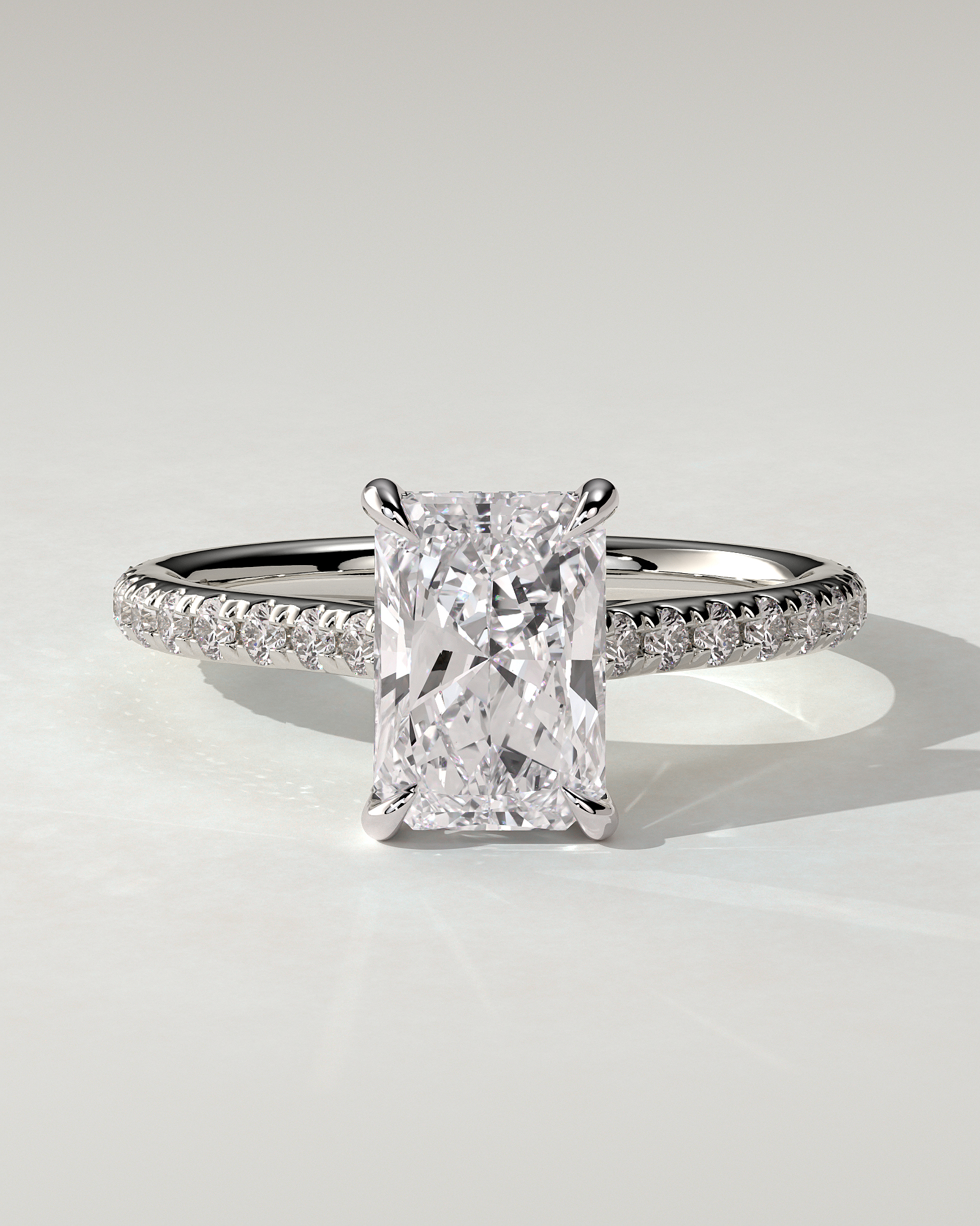 Racquel Solitaire Radiant Ring