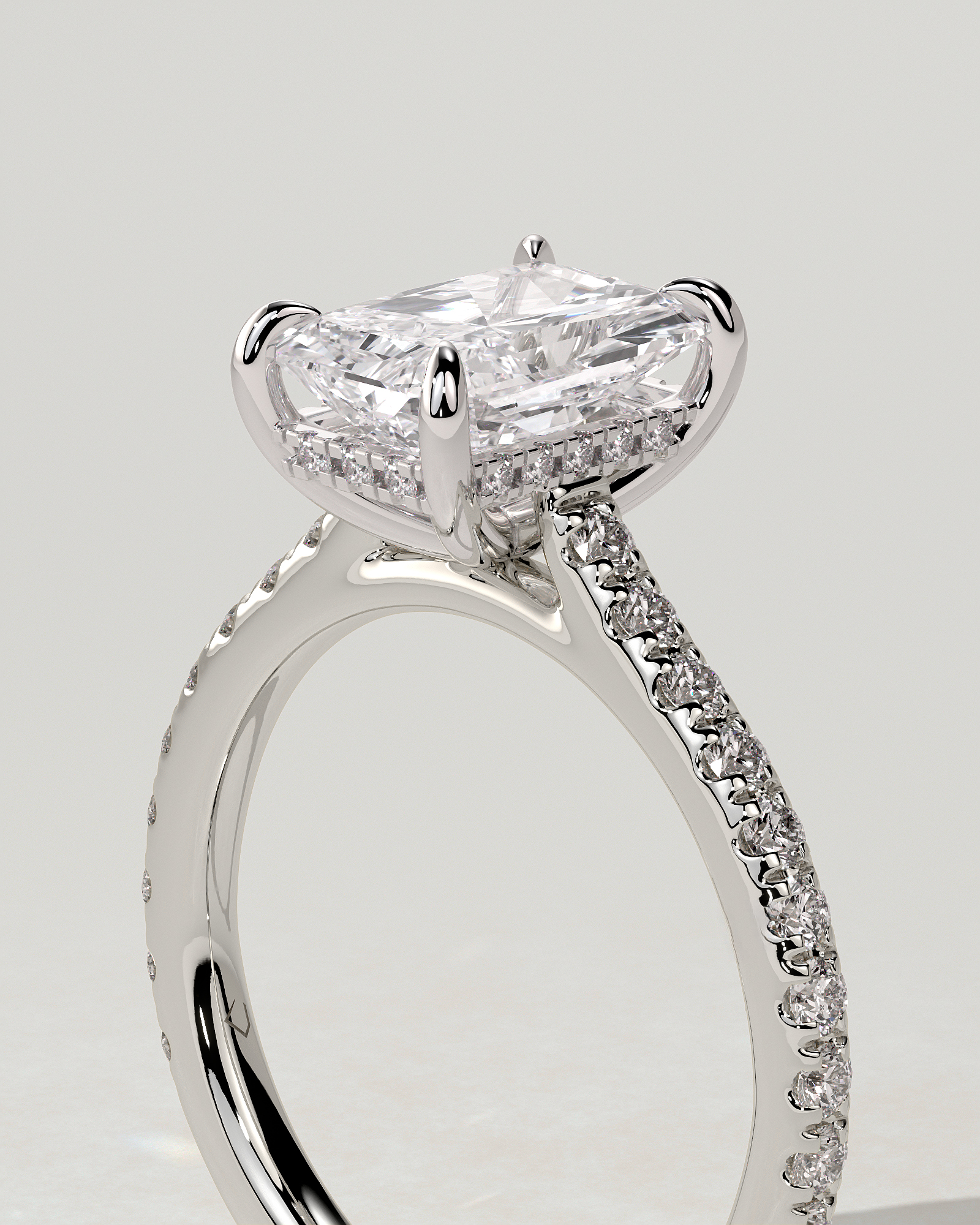 Racquel Solitaire Radiant Ring