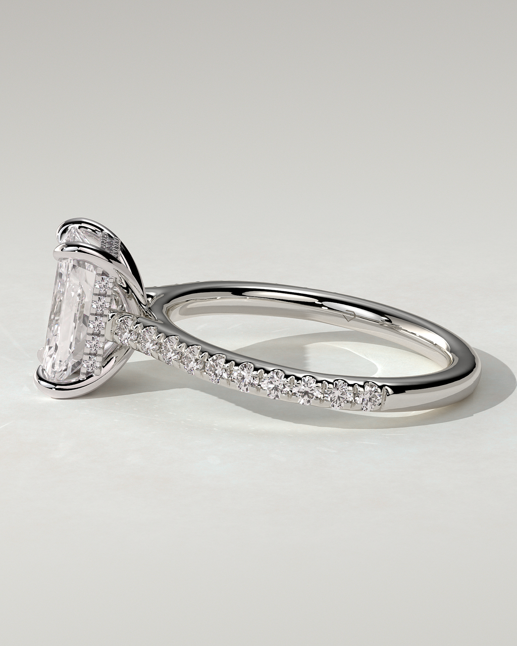 Racquel Solitaire Radiant Ring