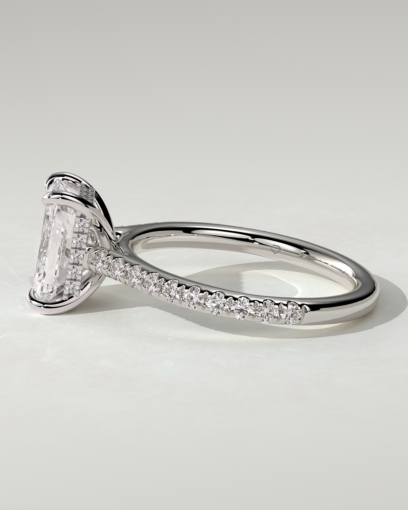 Racquel Solitaire Radiant Ring