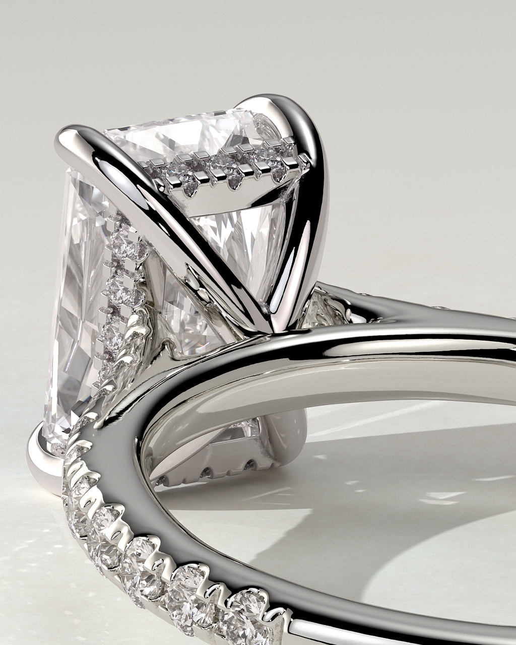 Racquel Solitaire Radiant Ring