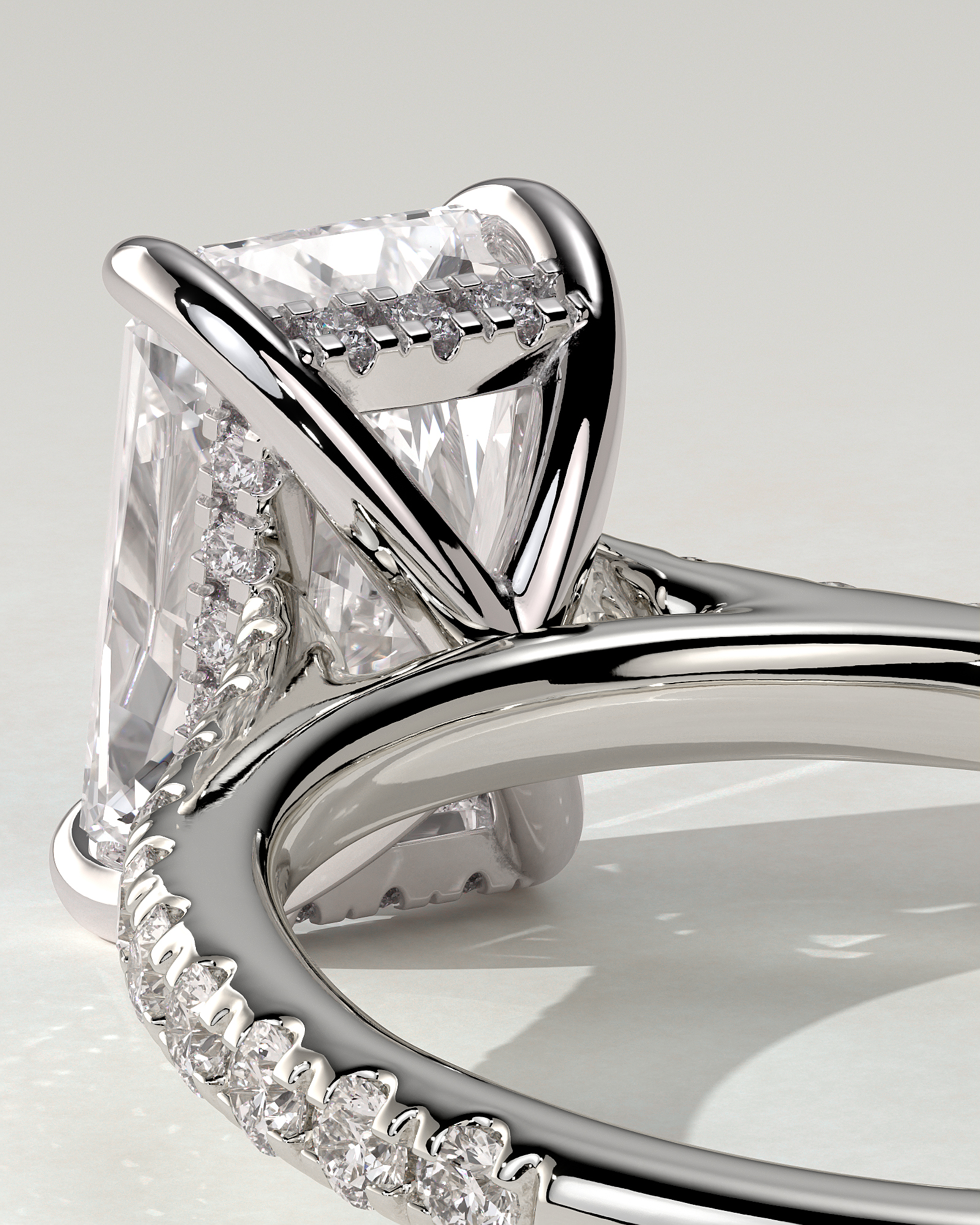 Racquel Solitaire Radiant Ring