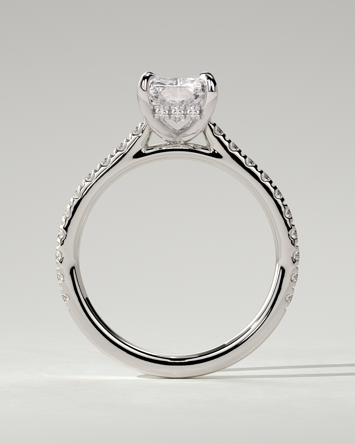 Racquel Solitaire Radiant Ring