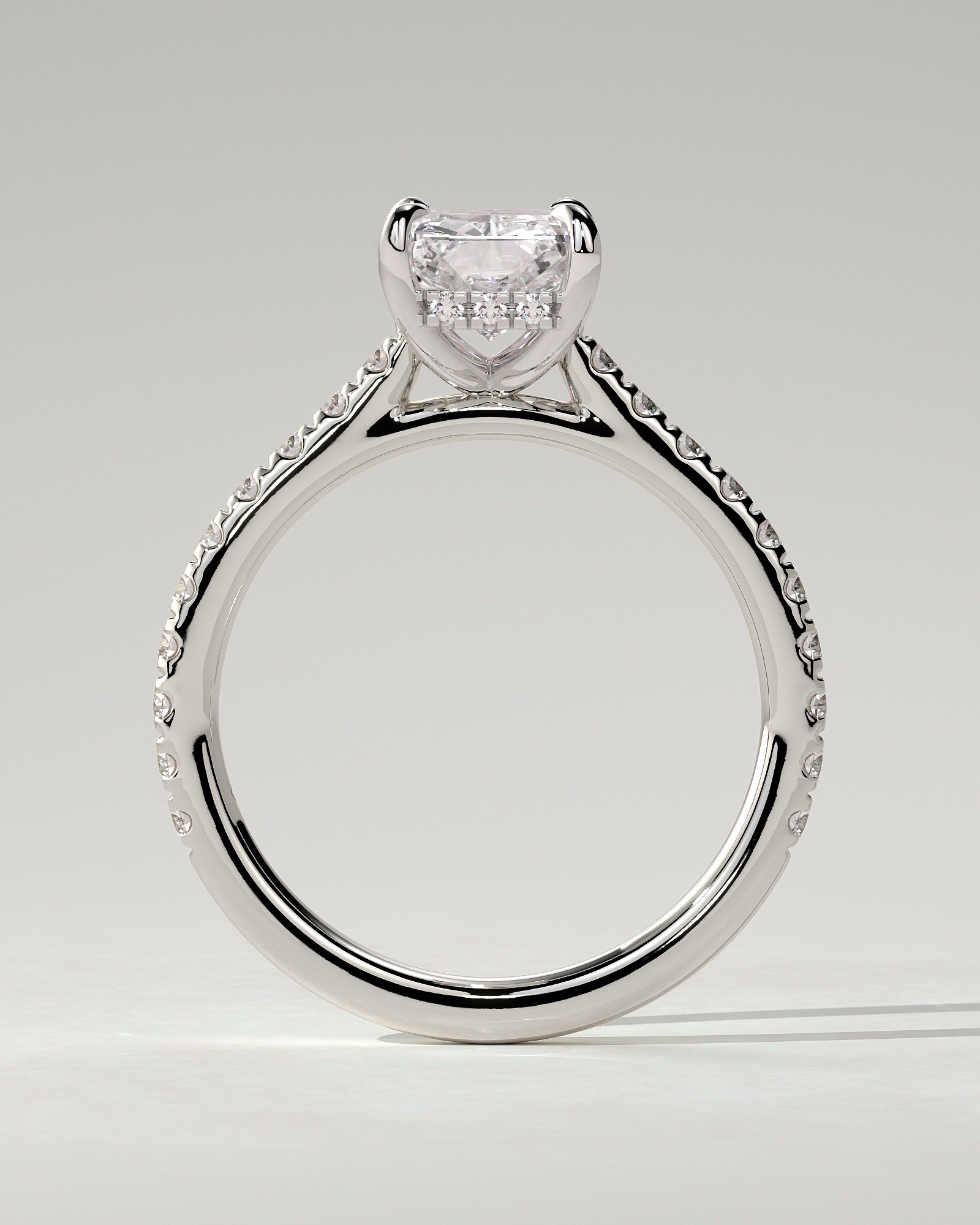 Racquel Solitaire Radiant Ring