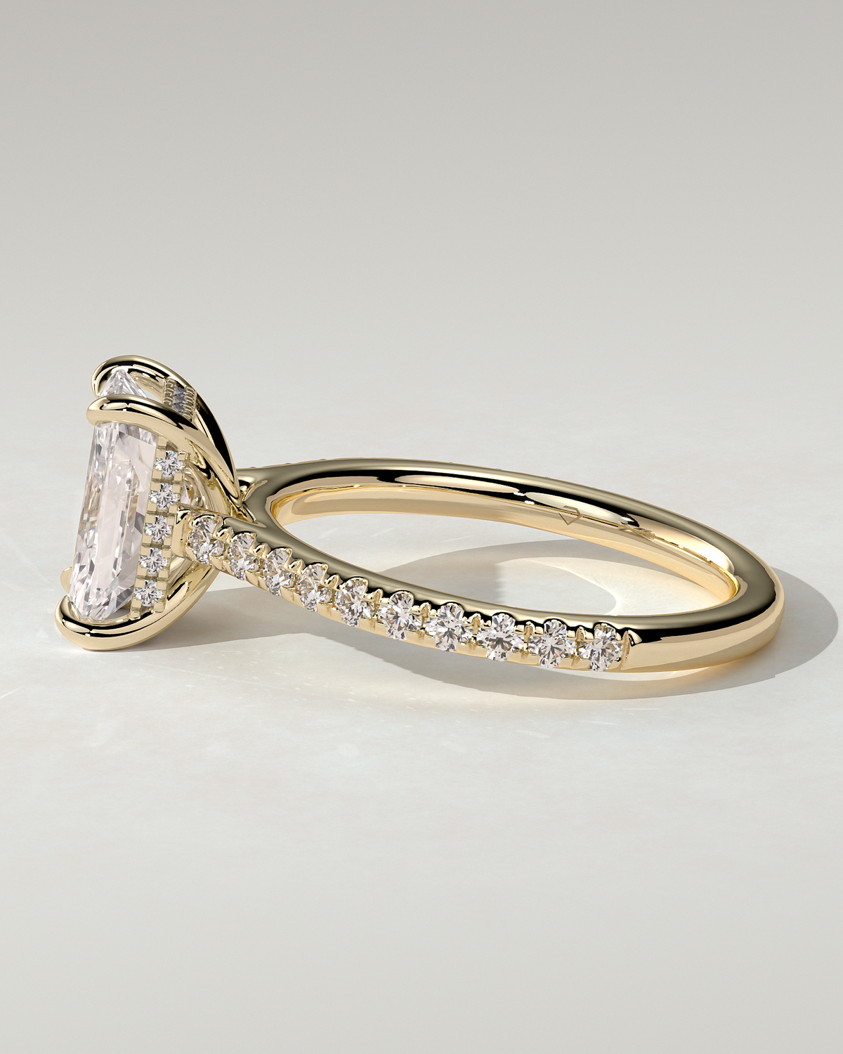 Racquel Solitaire Radiant Ring