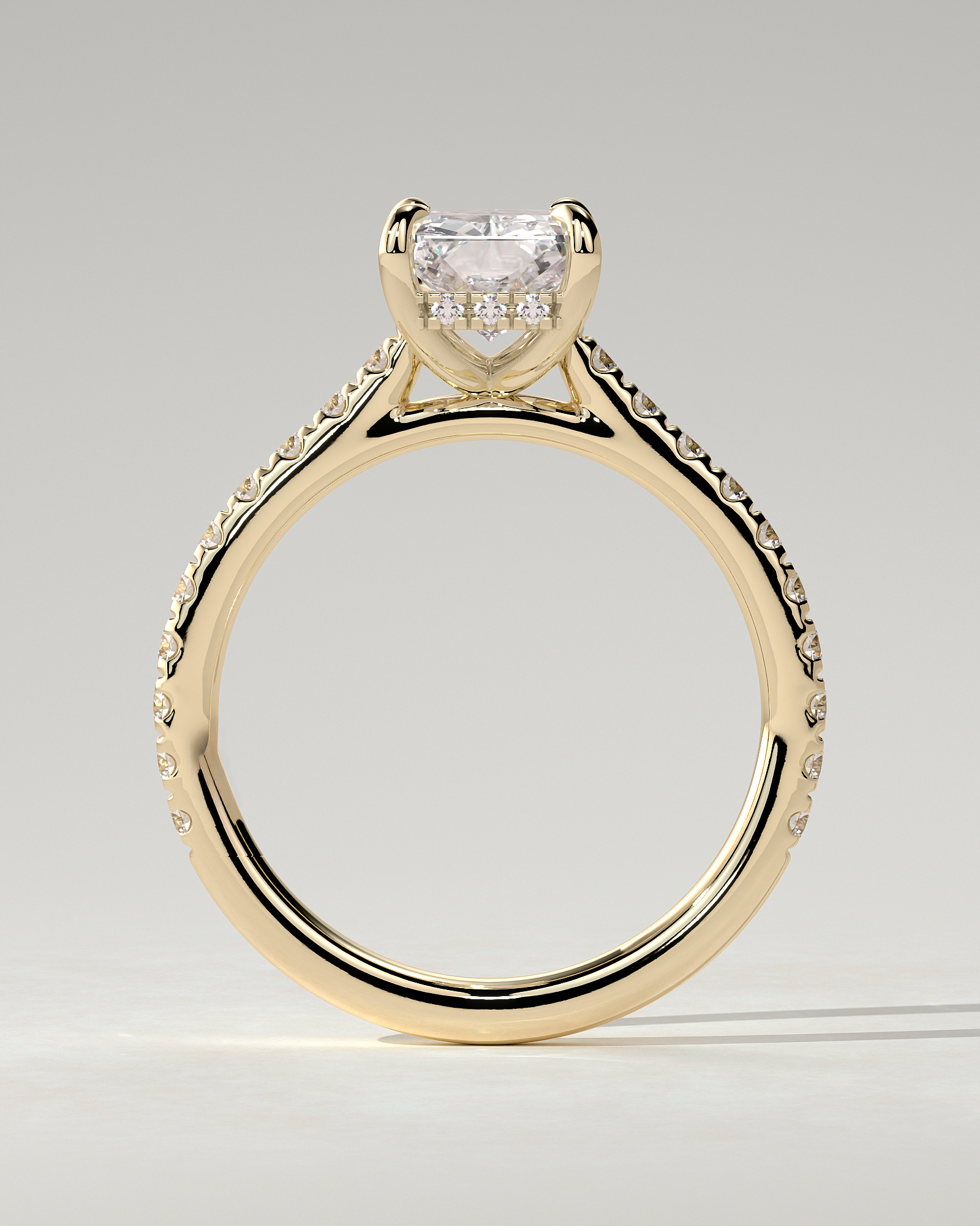 Racquel Solitaire Radiant Ring