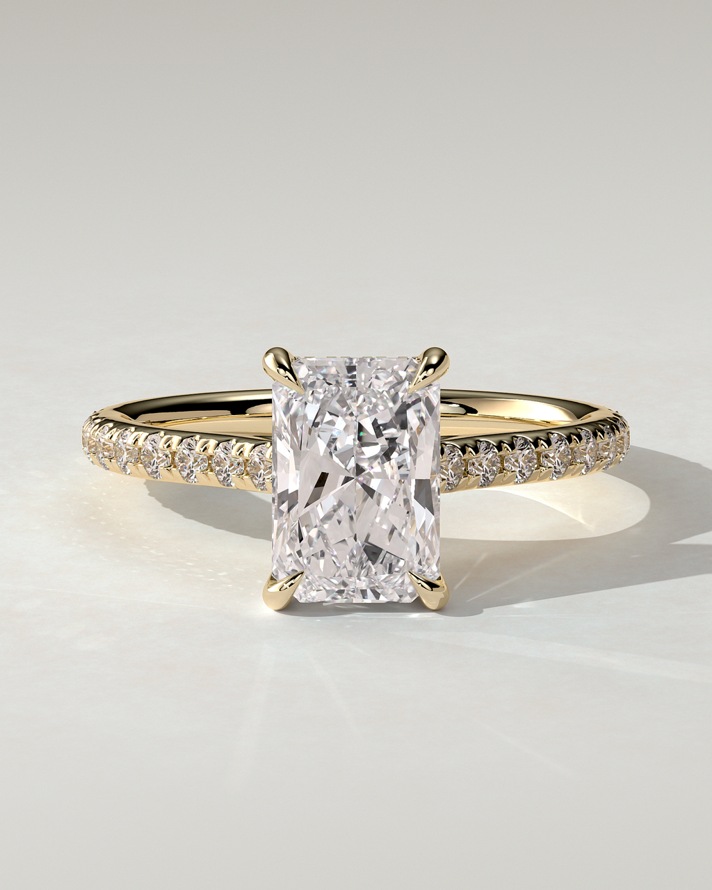 Racquel Solitaire Radiant Ring