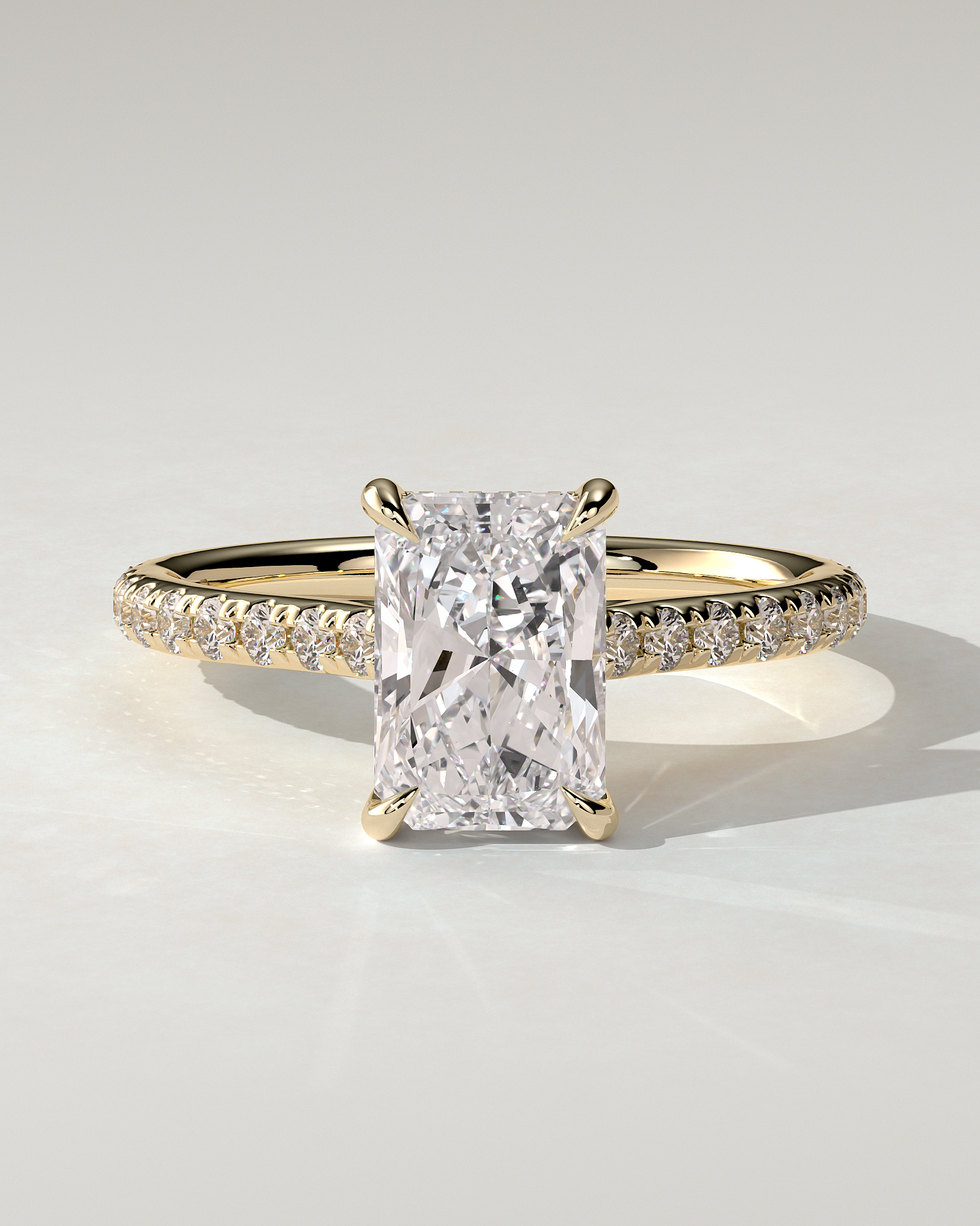 Racquel Solitaire Radiant Ring