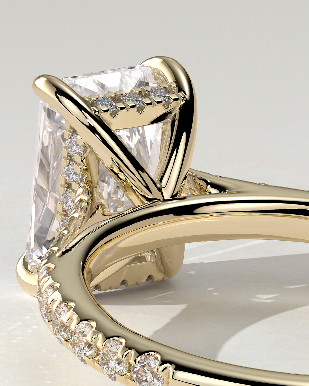 Racquel Solitaire Radiant Ring
