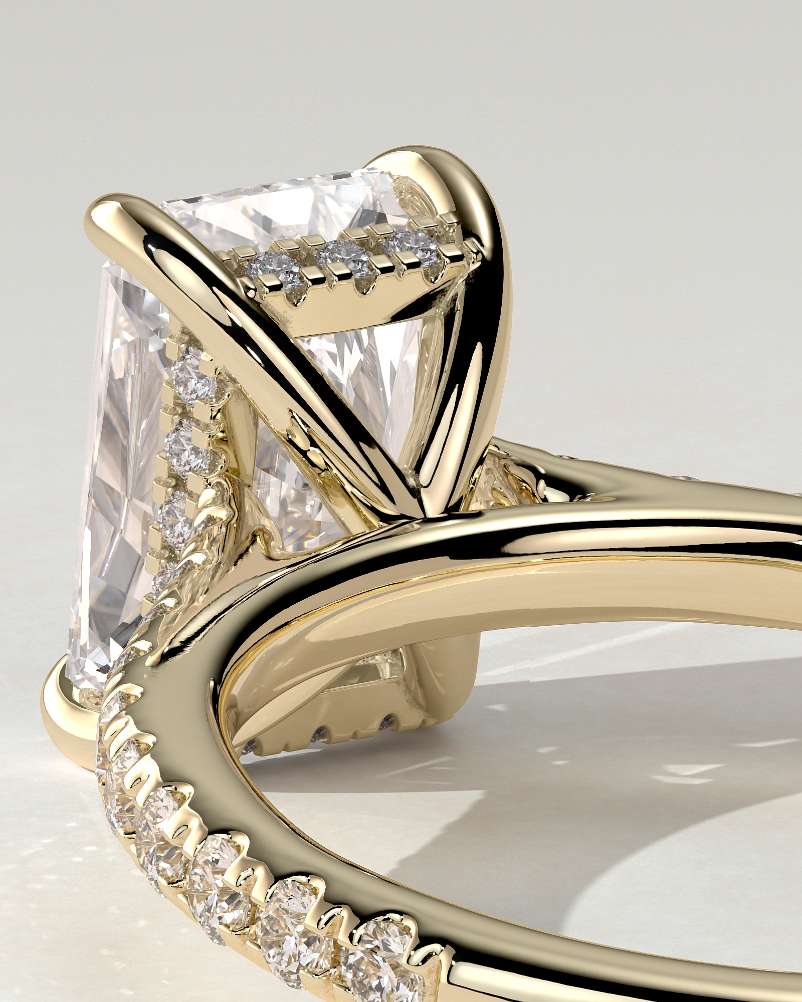 Racquel Solitaire Radiant Ring