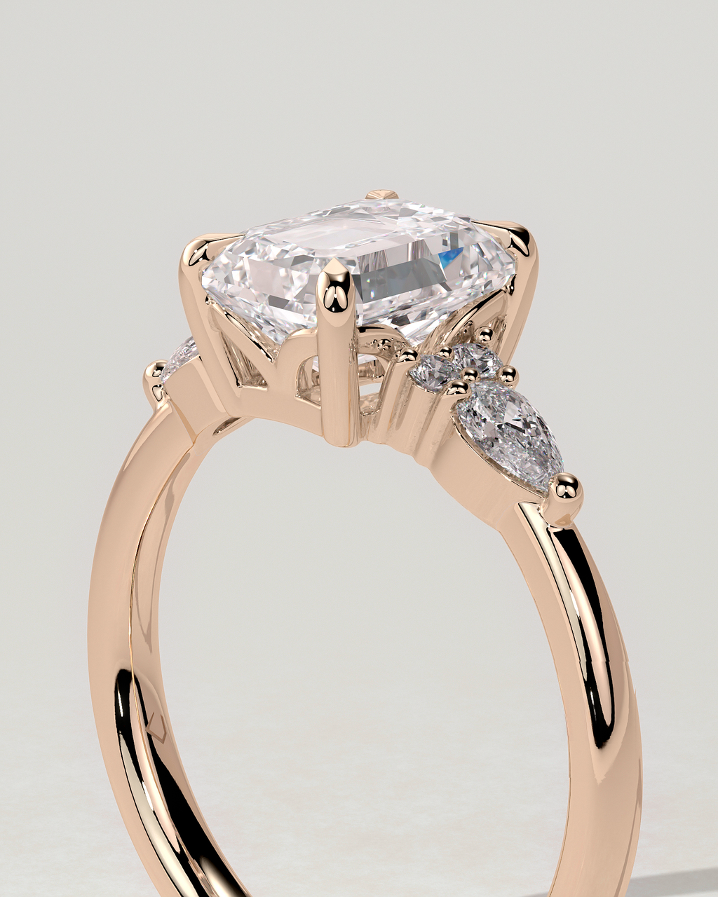 Raleigh Trilogy Emerald Ring