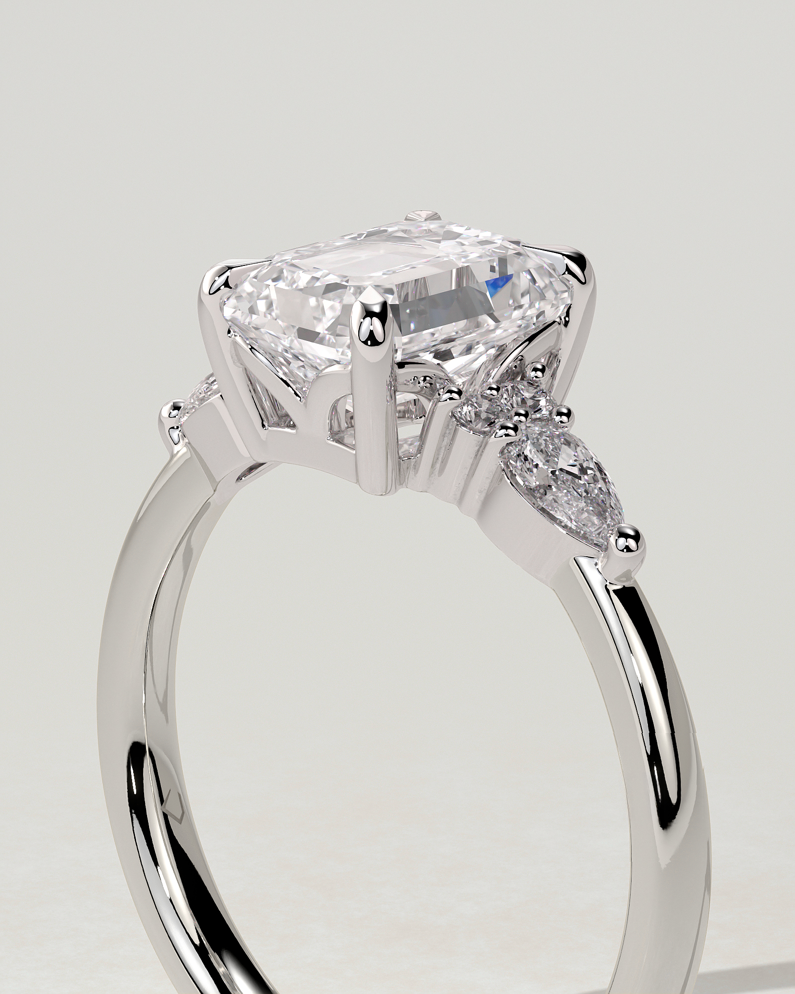 Raleigh Trilogy Emerald Ring