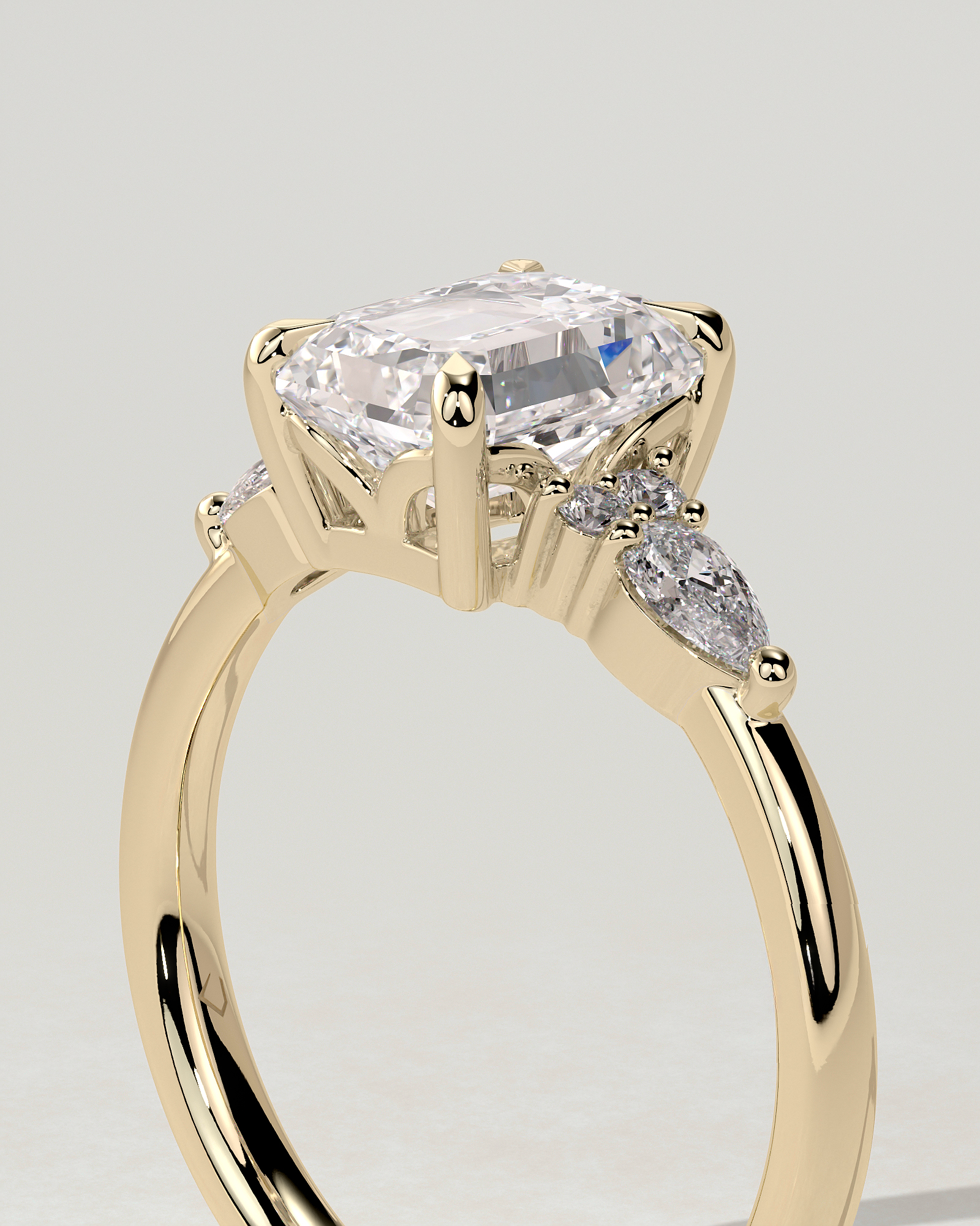 Raleigh Trilogy Emerald Ring