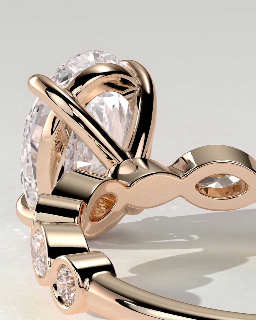 Rhiannon Solitaire Oval Ring