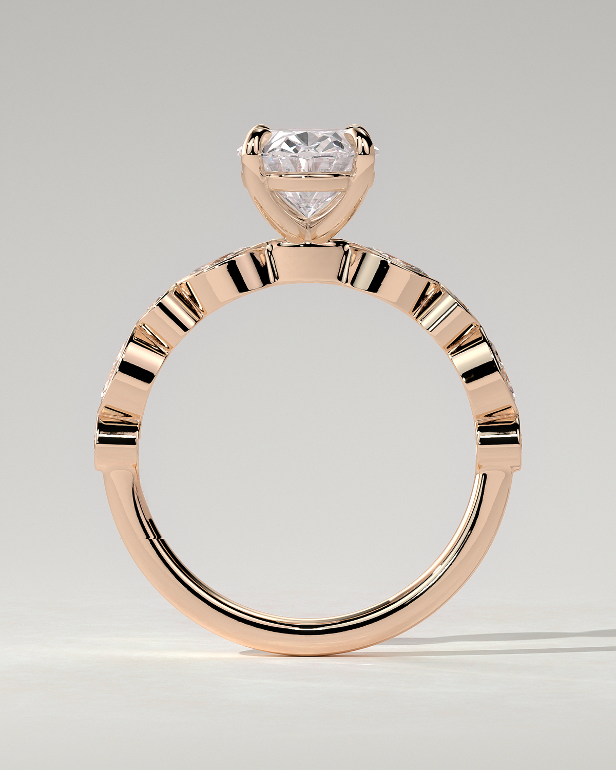 Rhiannon Solitaire Oval Ring