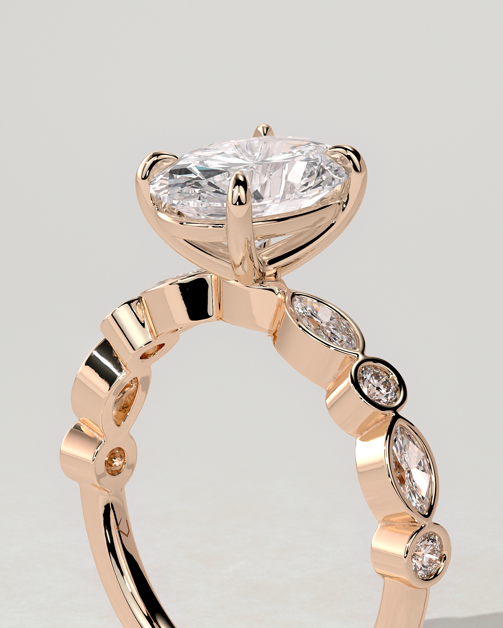 Rhiannon Solitaire Oval Ring