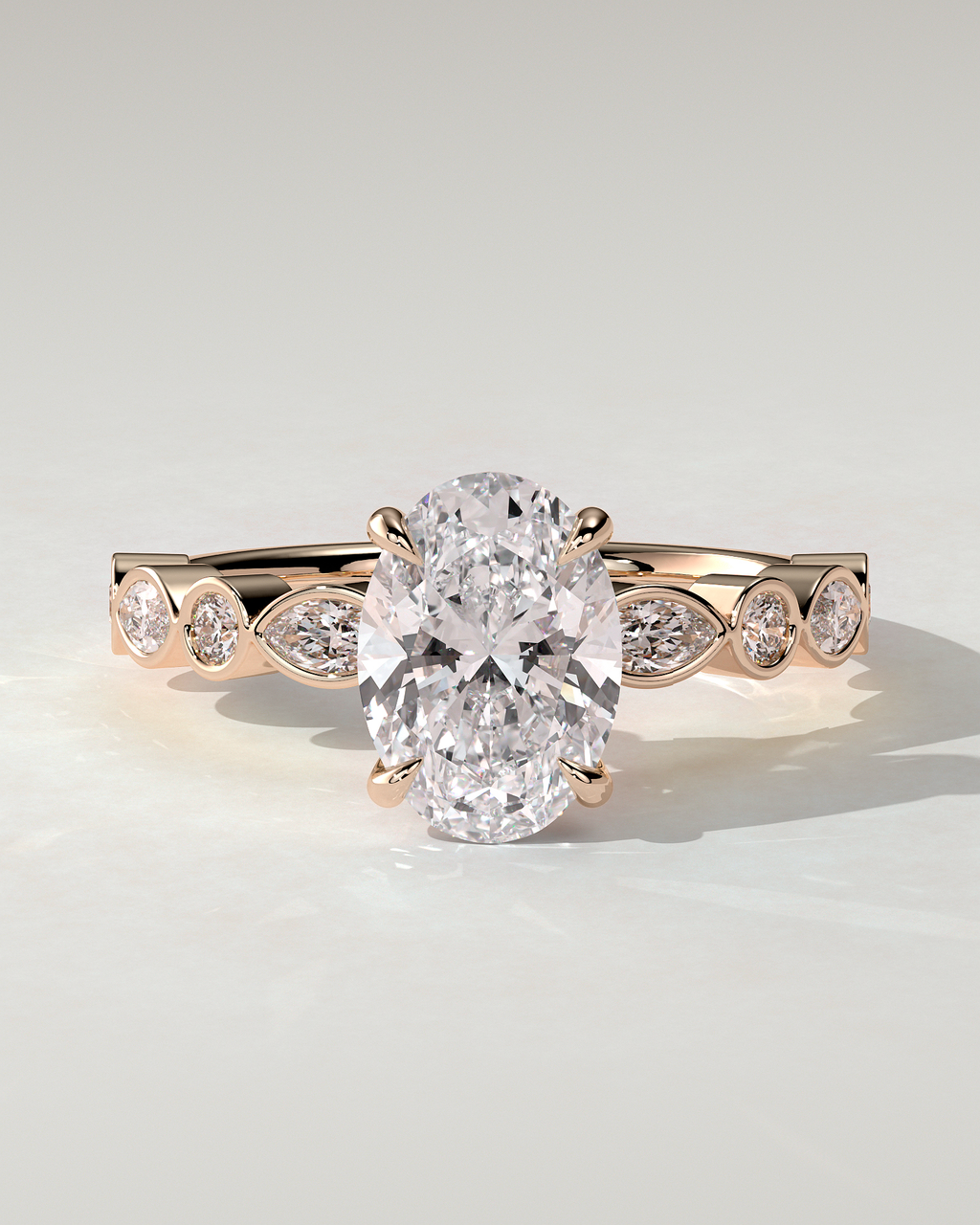 Rhiannon Solitaire Oval Ring