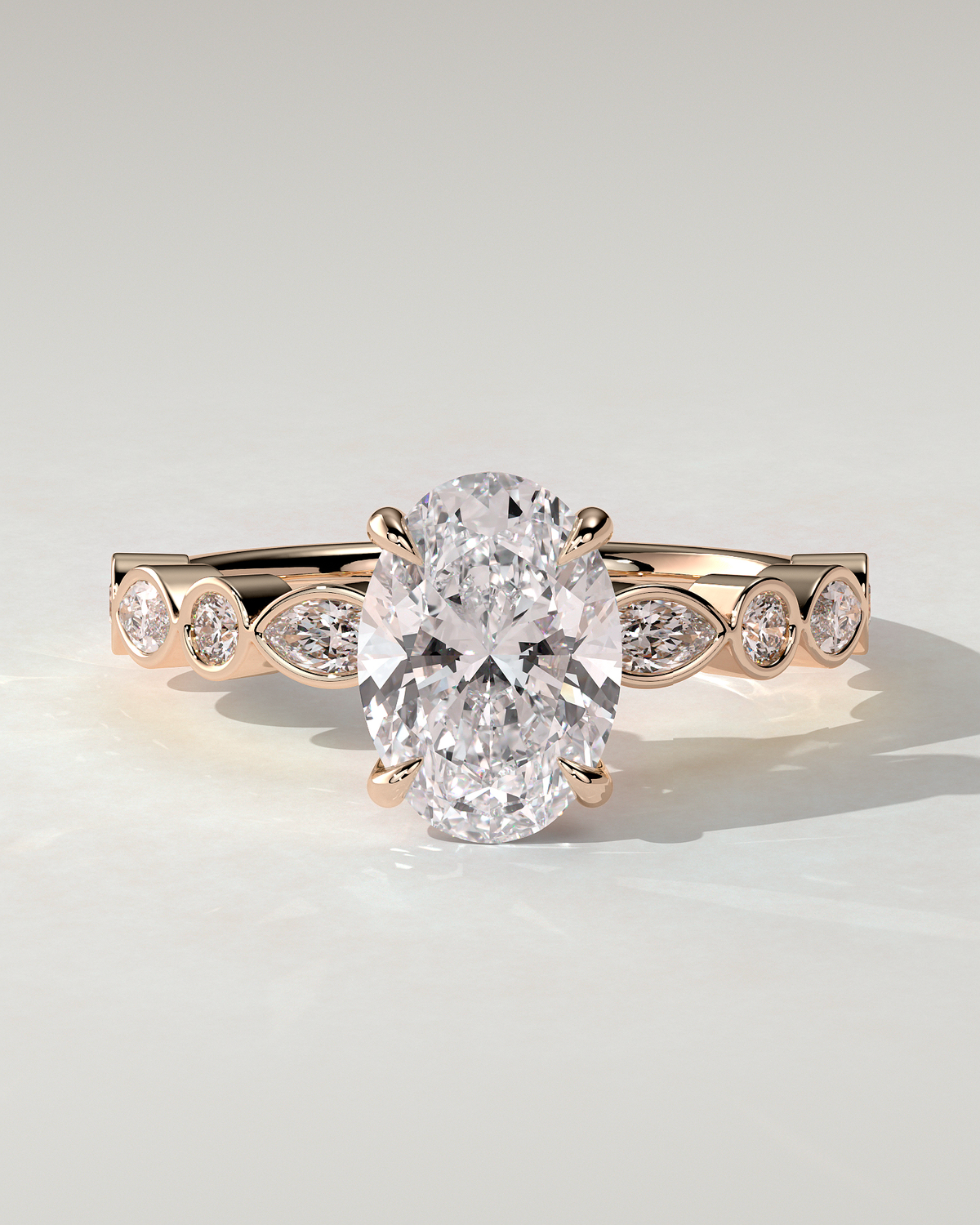 Rhiannon Solitaire Oval Ring