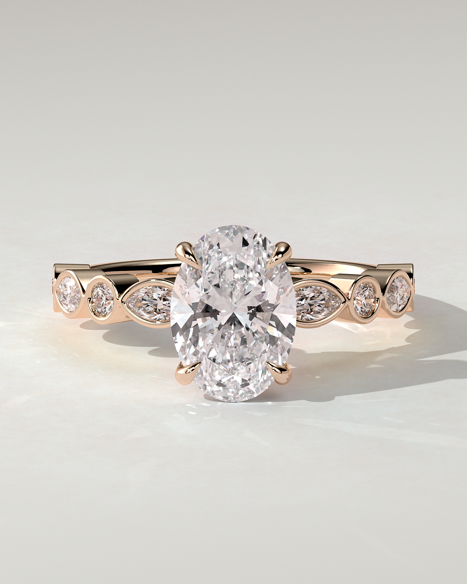 Rhiannon Solitaire Oval Ring