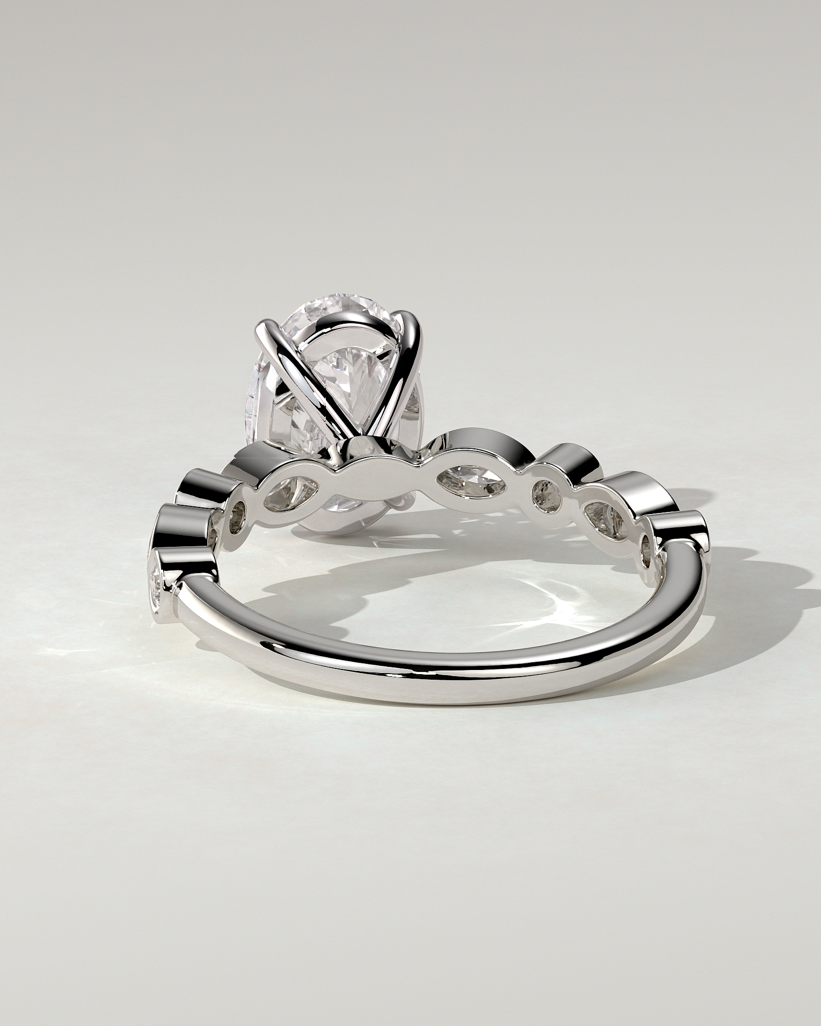 Rhiannon Solitaire Oval Ring