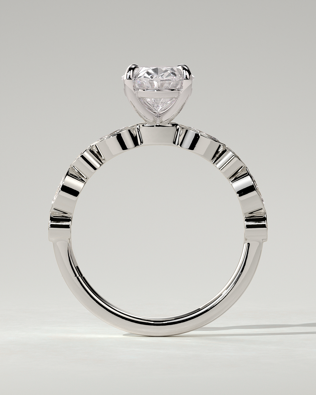 Rhiannon Solitaire Oval Ring