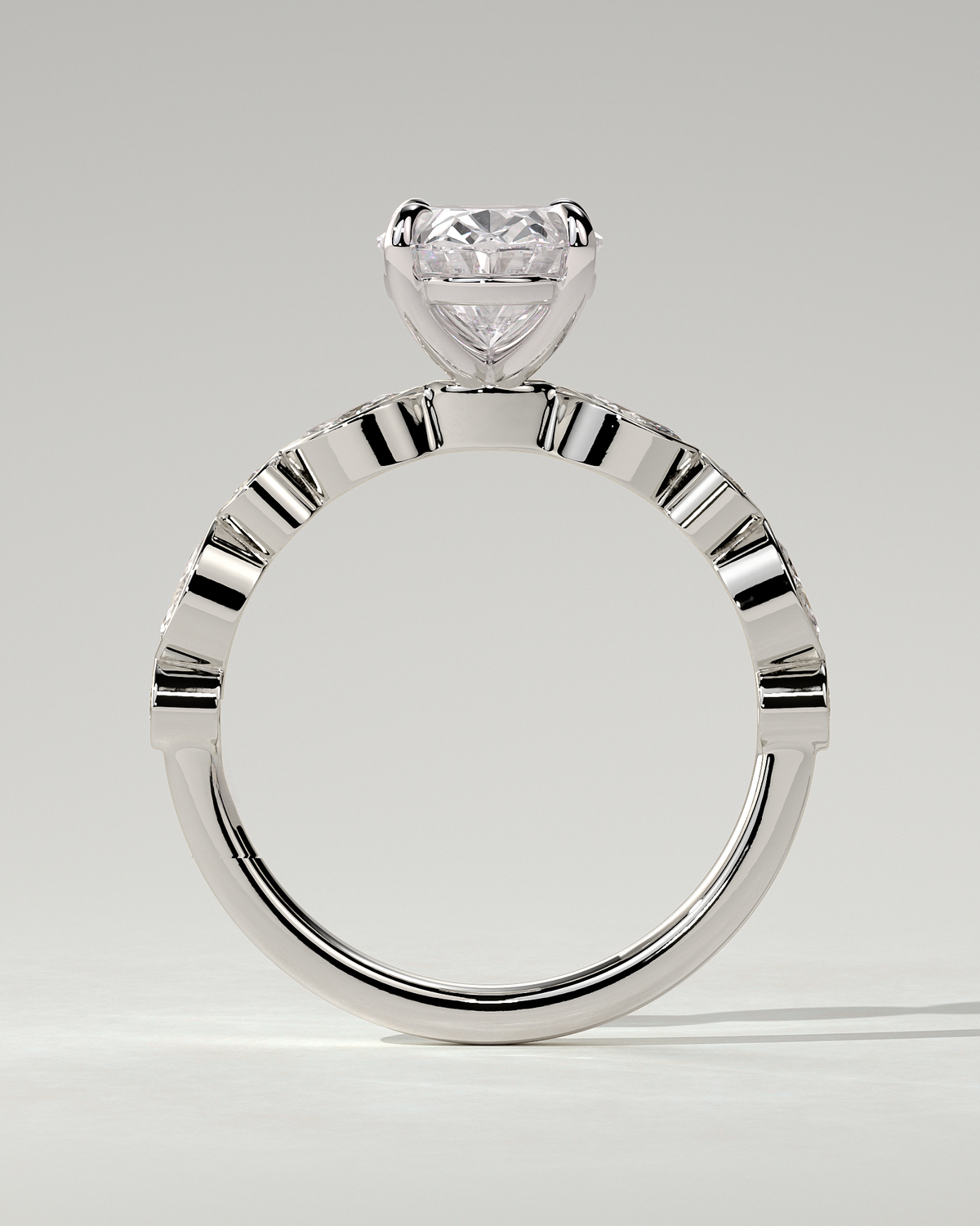Rhiannon Solitaire Oval Ring