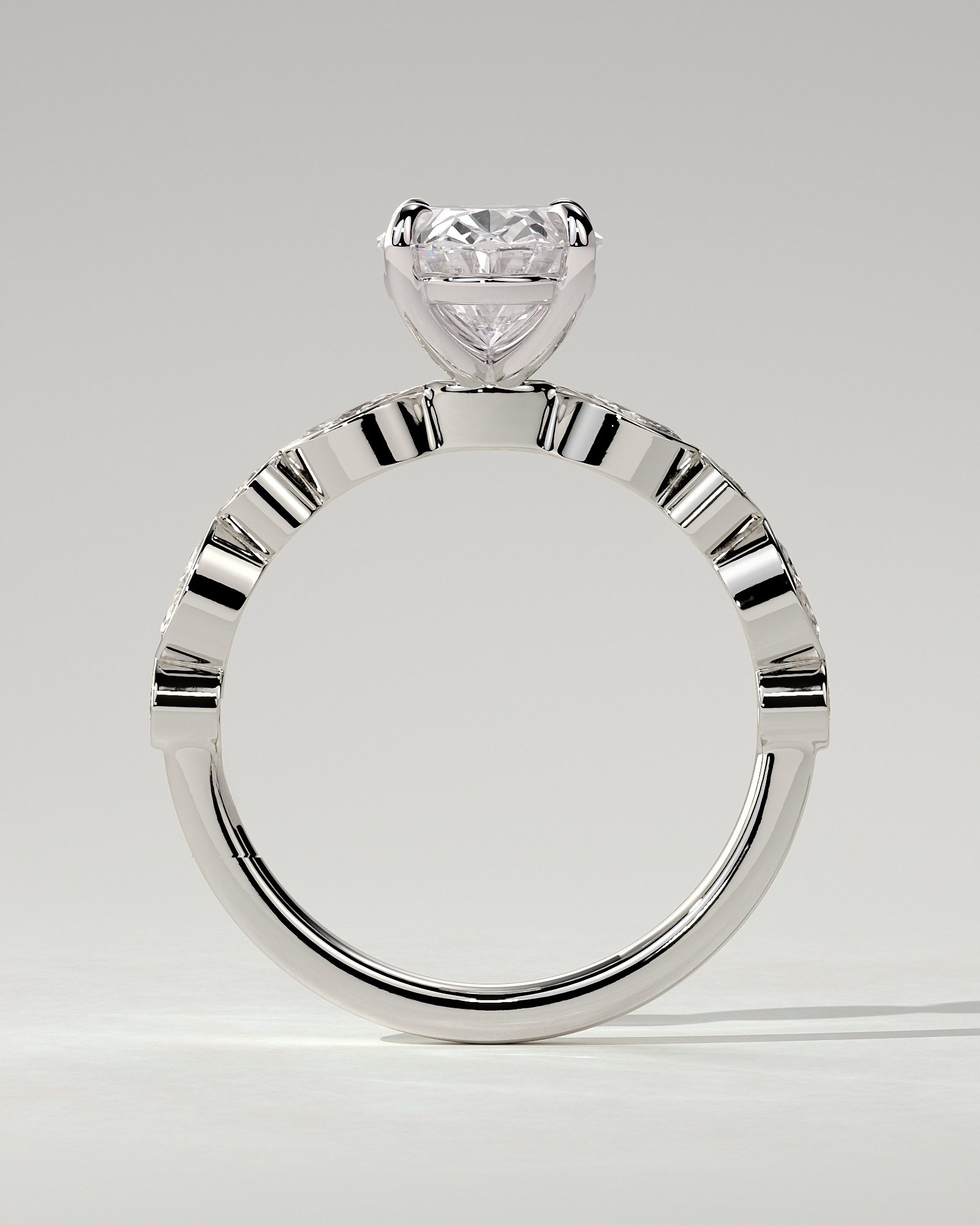 Rhiannon Solitaire Oval Ring