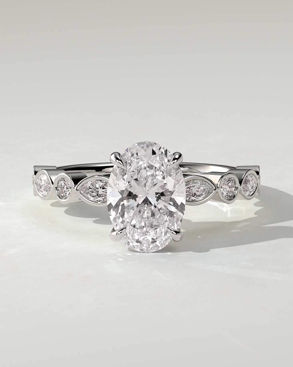 Rhiannon Solitaire Oval Ring