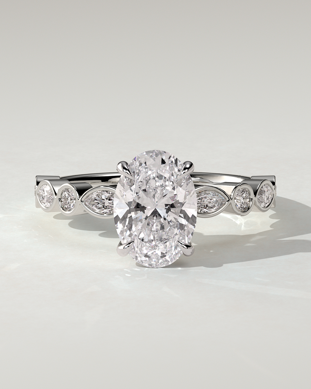 Rhiannon Solitaire Oval Ring