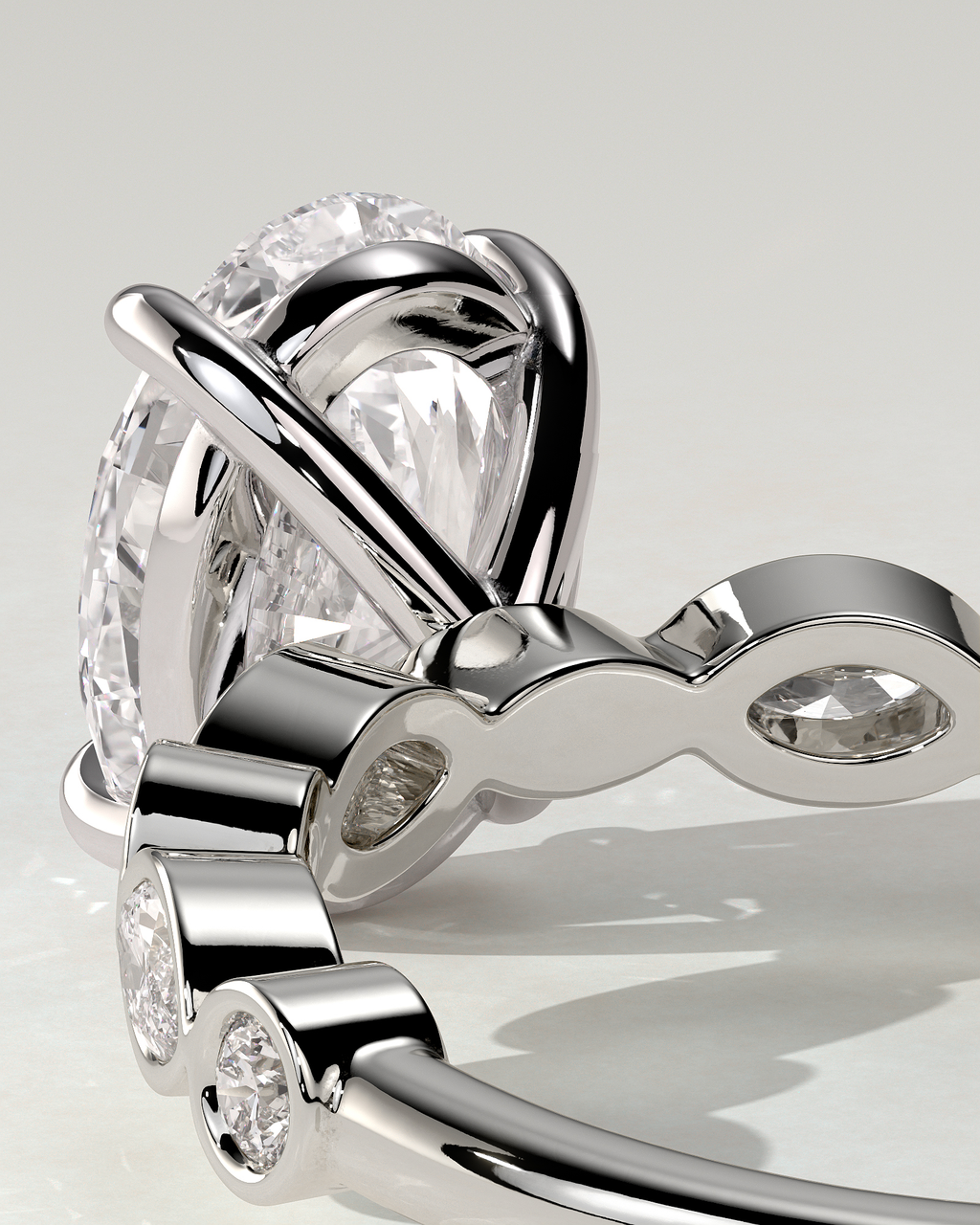 Rhiannon Solitaire Oval Ring
