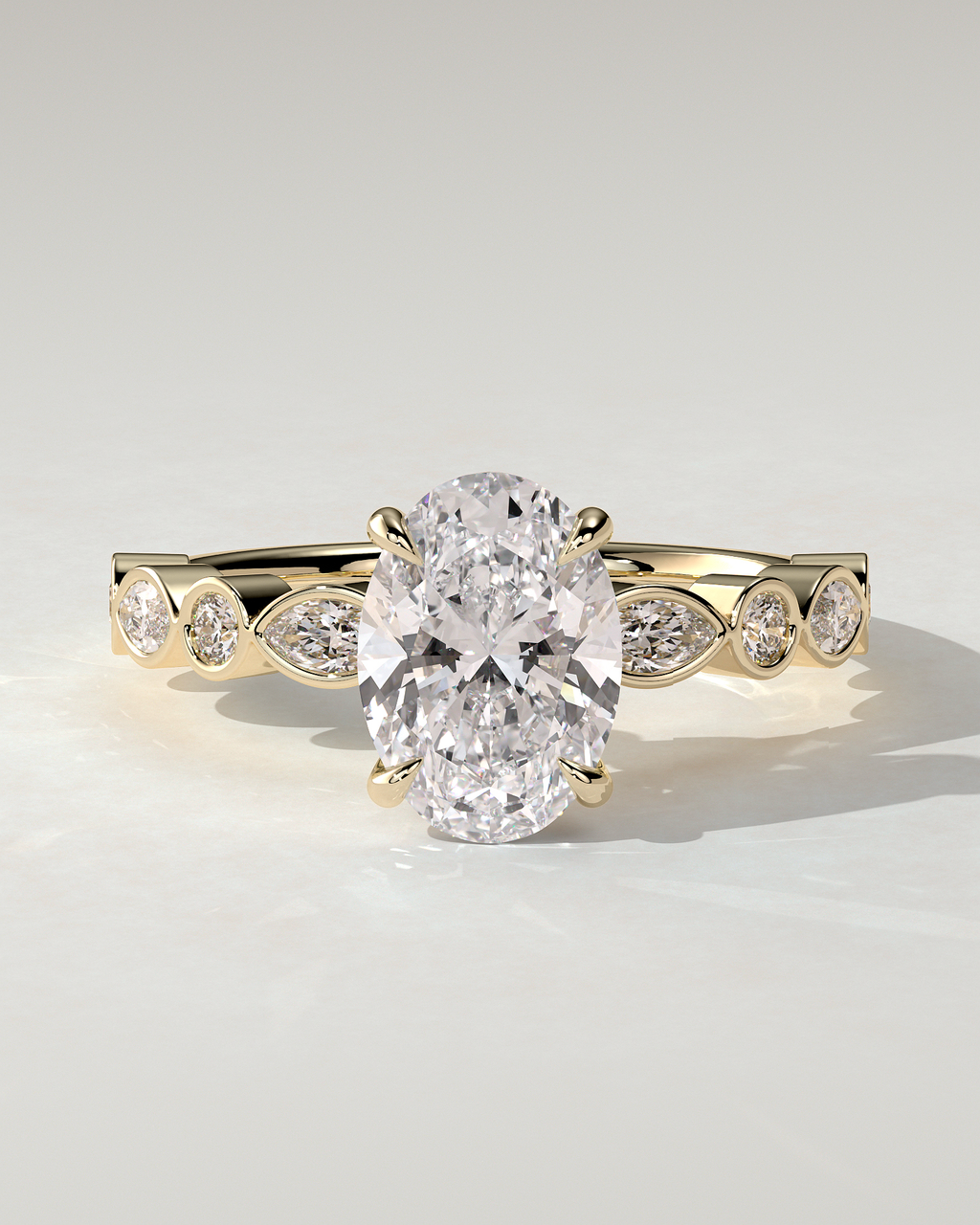 Rhiannon Solitaire Oval Ring