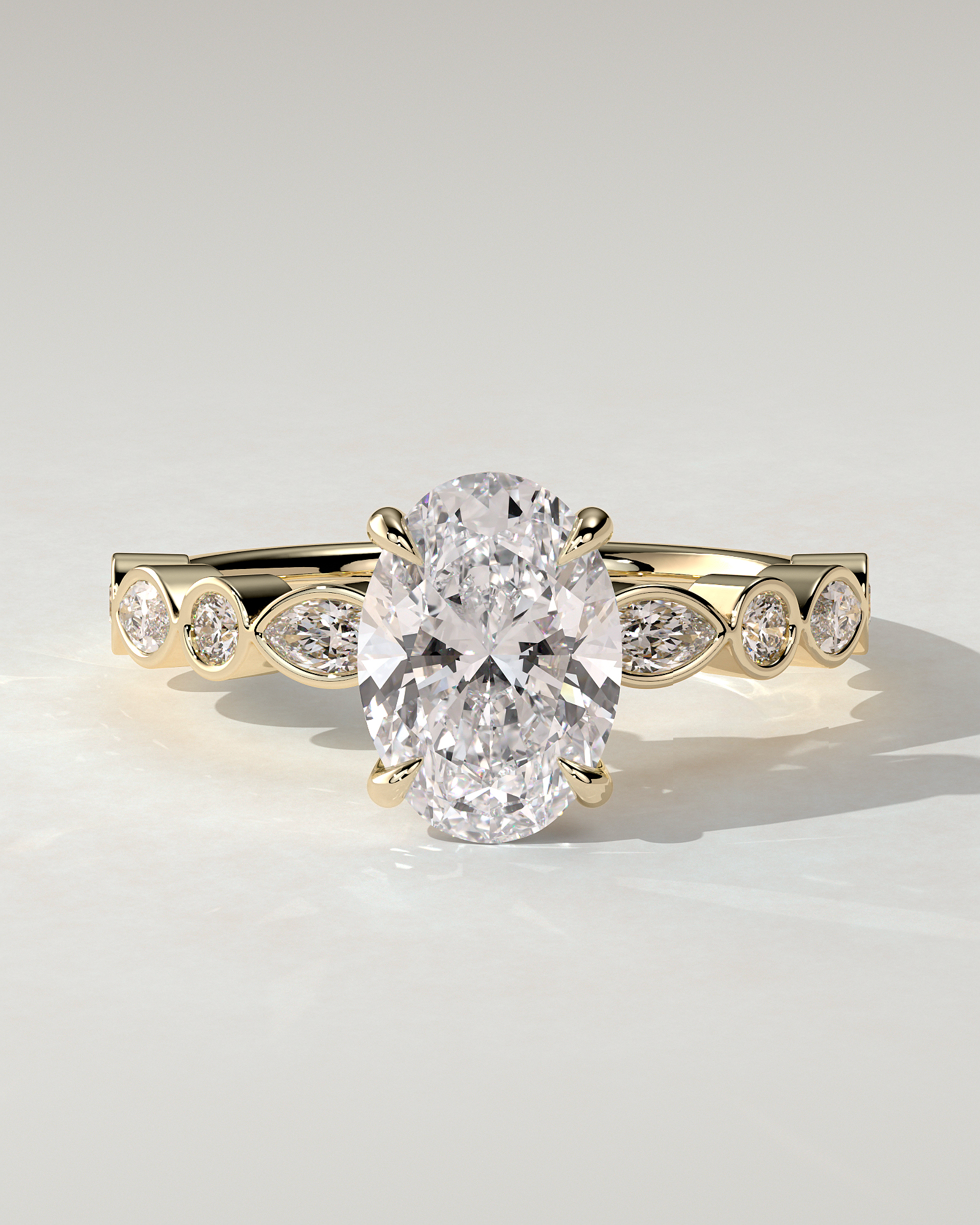 Rhiannon Solitaire Oval Ring