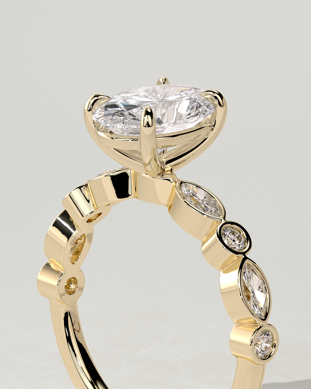Rhiannon Solitaire Oval Ring