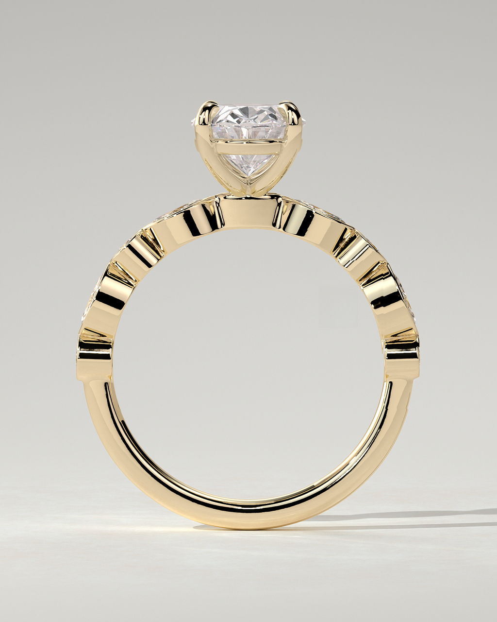 Rhiannon Solitaire Oval Ring