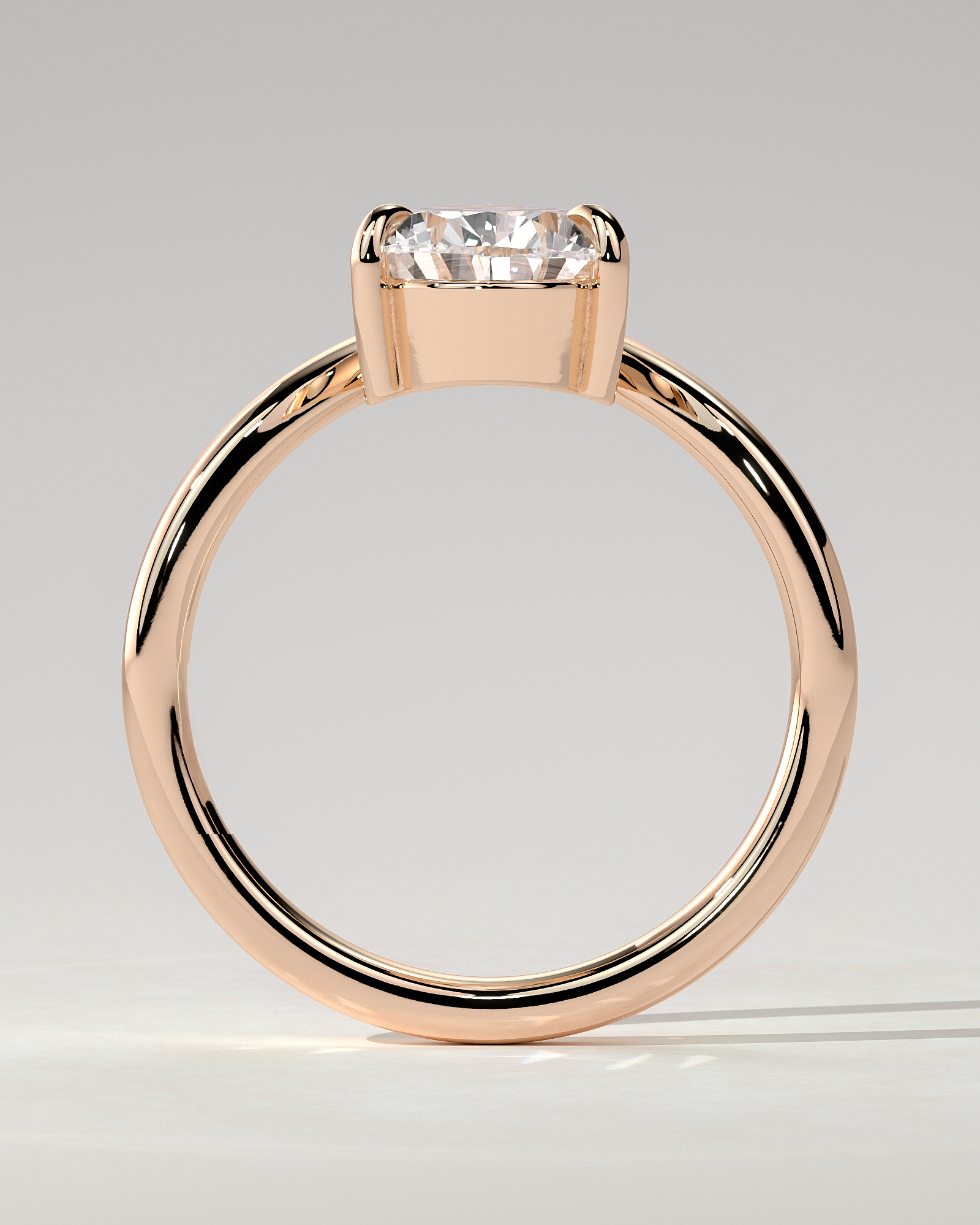 Riley Solitaire Pear Ring