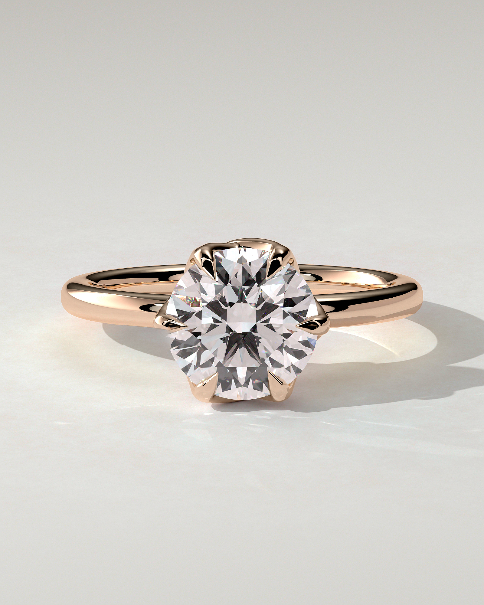 Rita Solitaire Round Ring